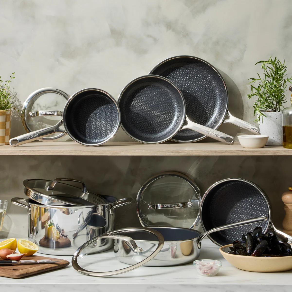 Spectra Thermobond Hybrid Ceramic Nonstick 10-Piece Cookware Set