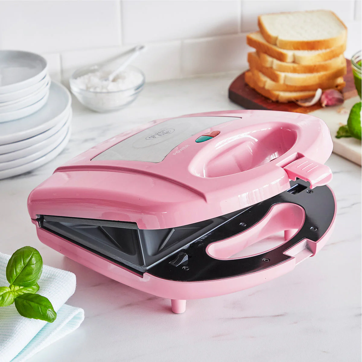 GreenLife Waffle and Sandwich Maker | Pink