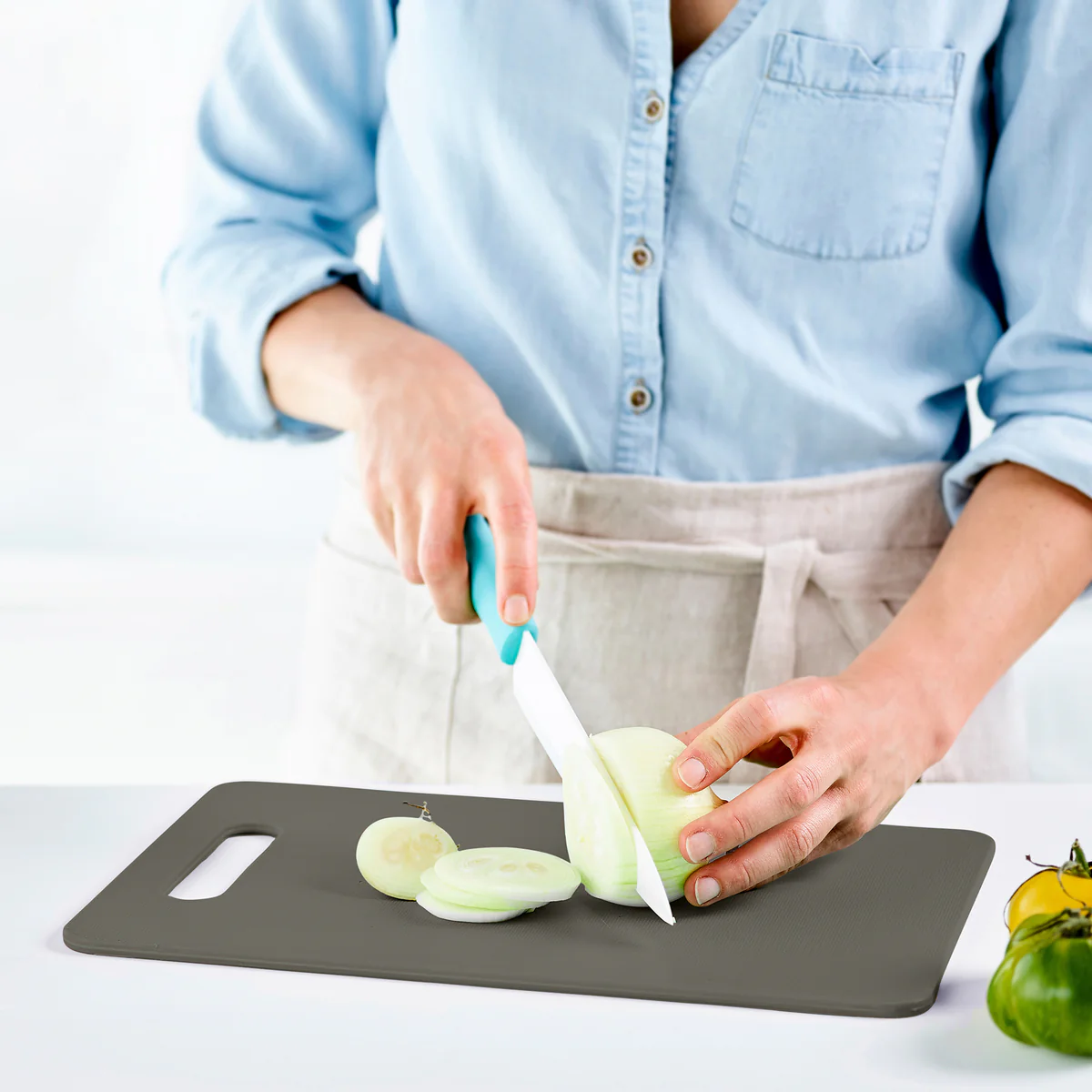 GreenLife Cutting Board Set | Gray