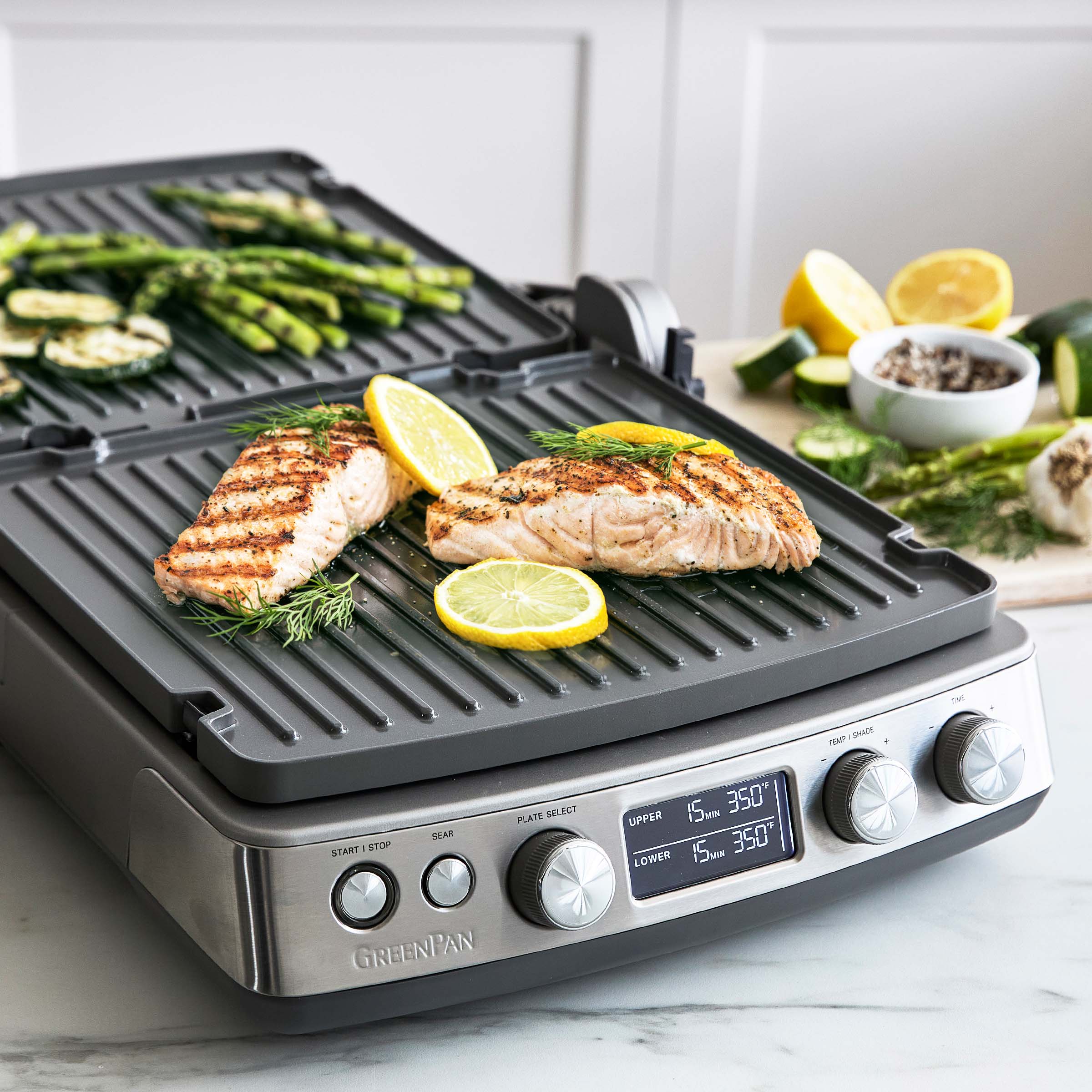 Elite Multi Grill & Griddle with Waffle Plates | Graphite