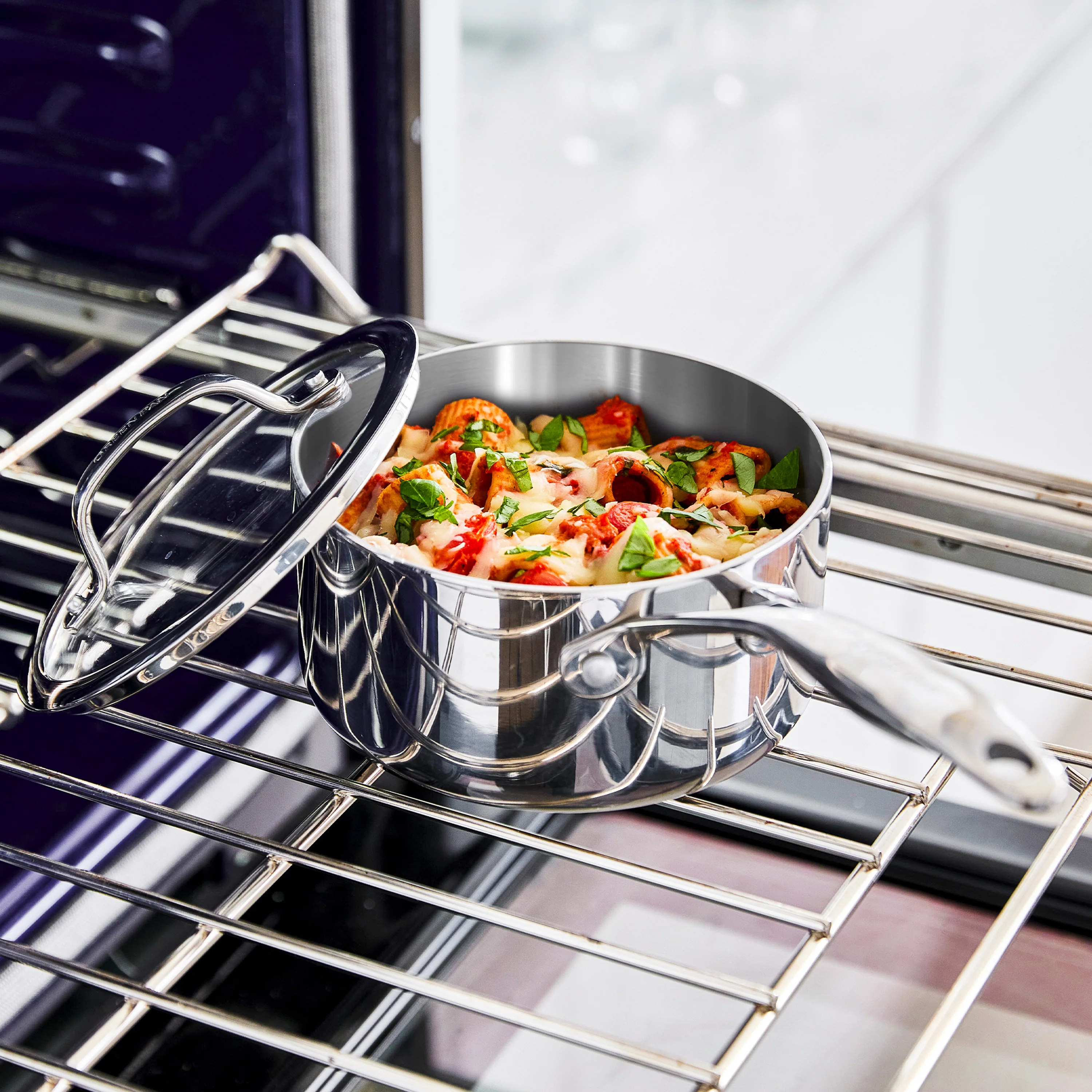 Valencia Pro Stainless Steel Uncoated 1.6-Quart Saucepan with Lid