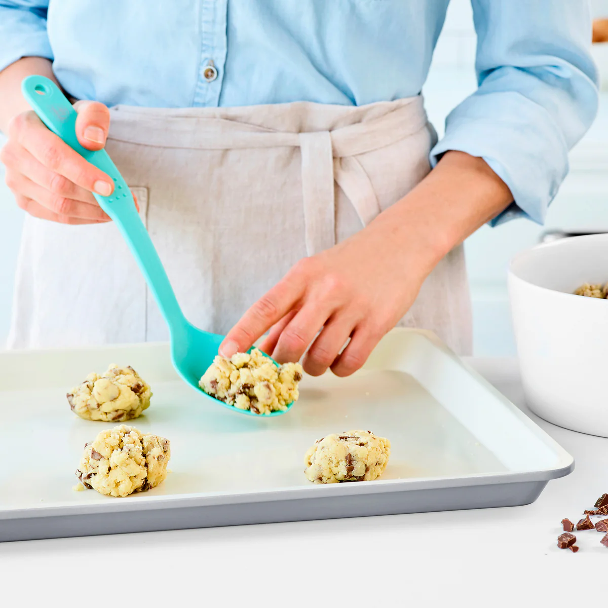 GreenLife Ceramic Nonstick 18 x 13 Cookie Sheet | Quartz Gray