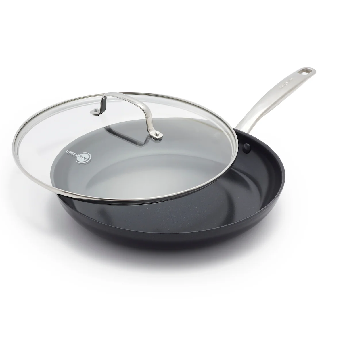 Chatham Black Ceramic Nonstick 12 Frypan with Lid