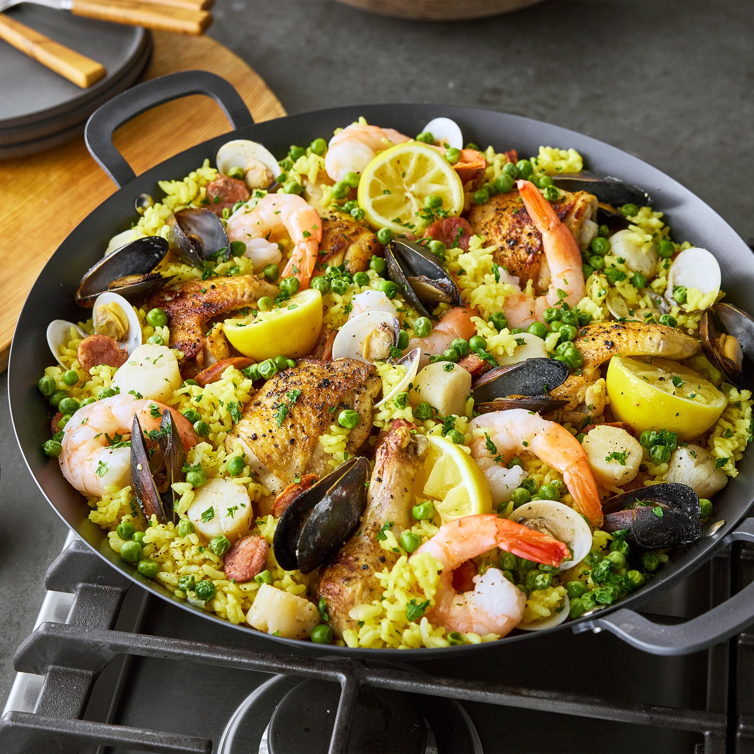 Bobby Flay by GreenPan 15 Carbon Steel Paella Pan