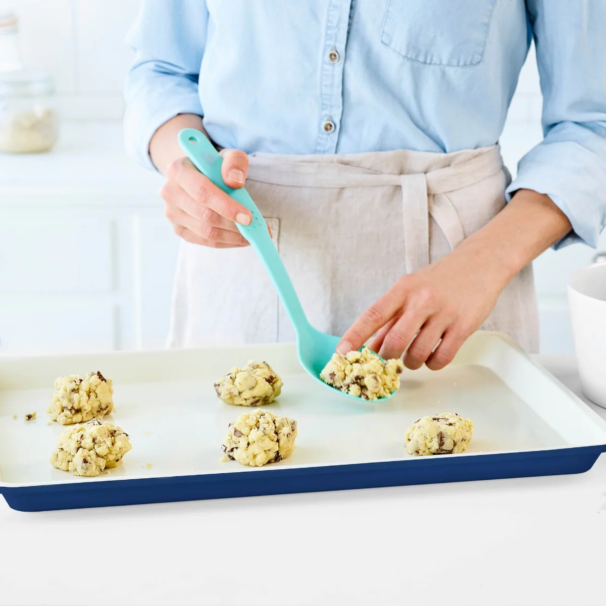 GreenLife Ceramic Nonstick 18 x 13 Cookie Sheet | Navy