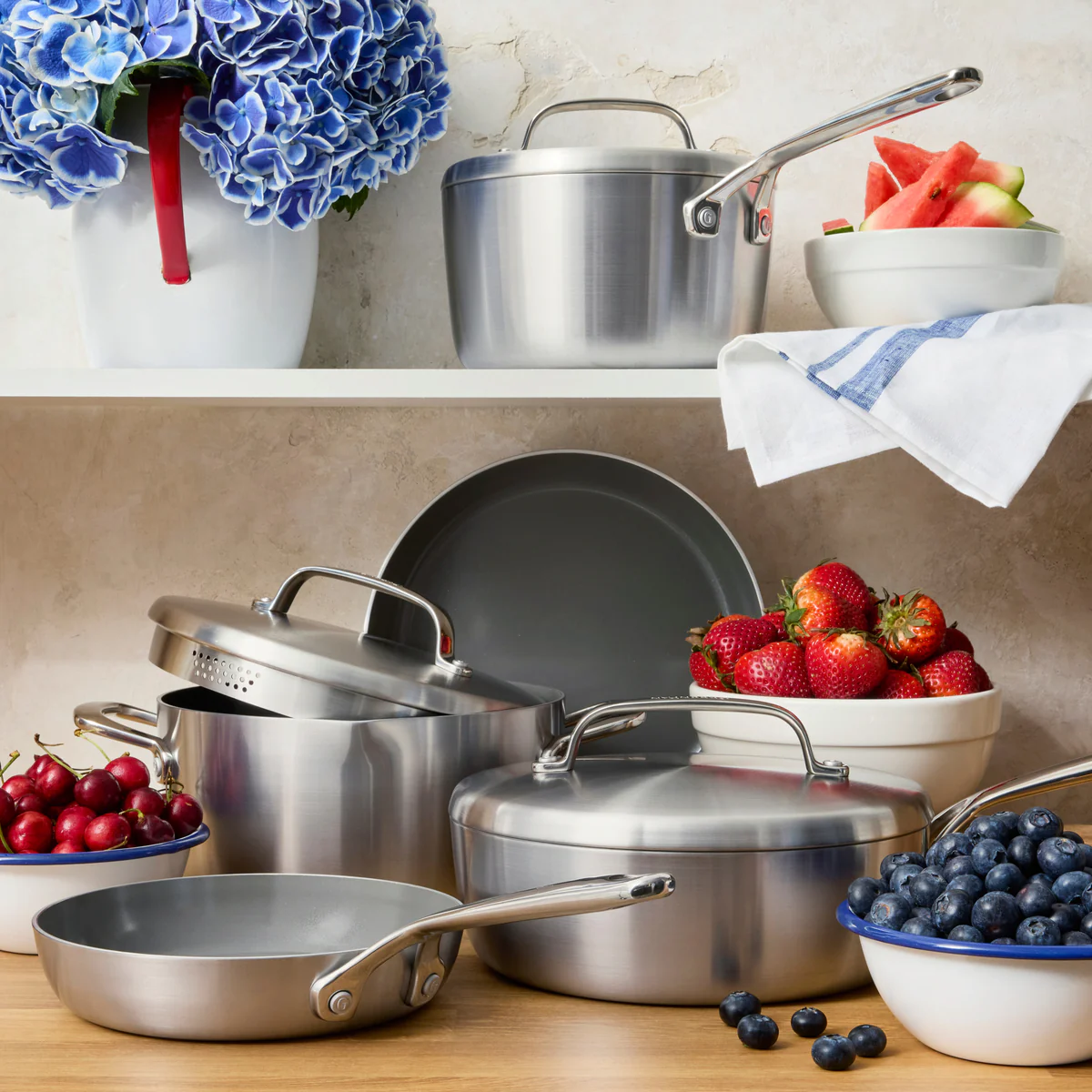 GP5 Stainless Steel 10-Piece Cookware Set | Mirror Handles