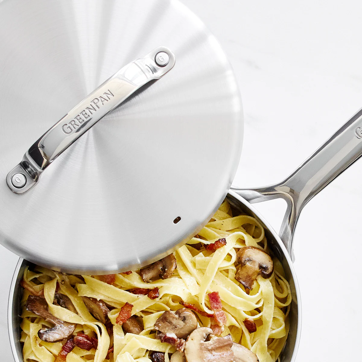 GP5 Stainless Steel 3.26-Quart Saucepan with Lid | Mirror Handles