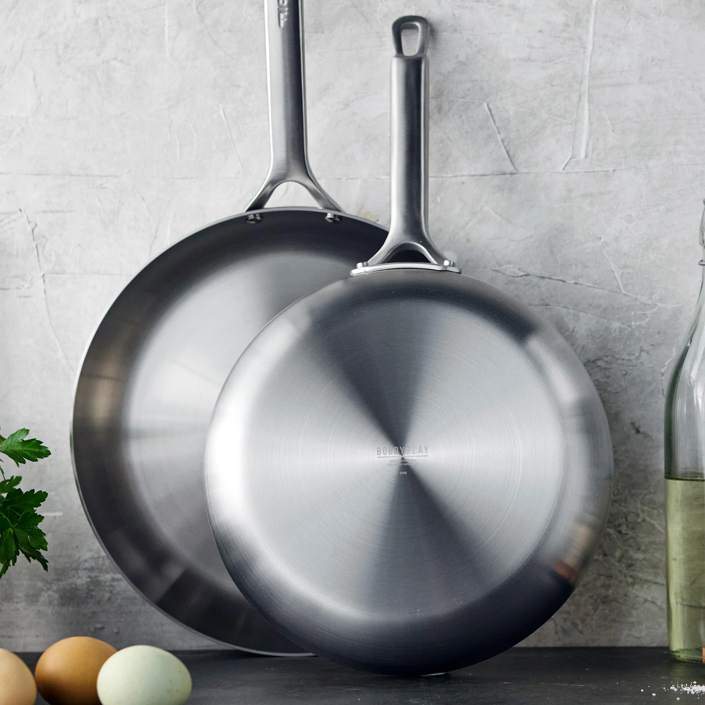 Bobby Flay by GreenPan Chef Series Uncoated Stainless Steel 10-Piece Cookware Set