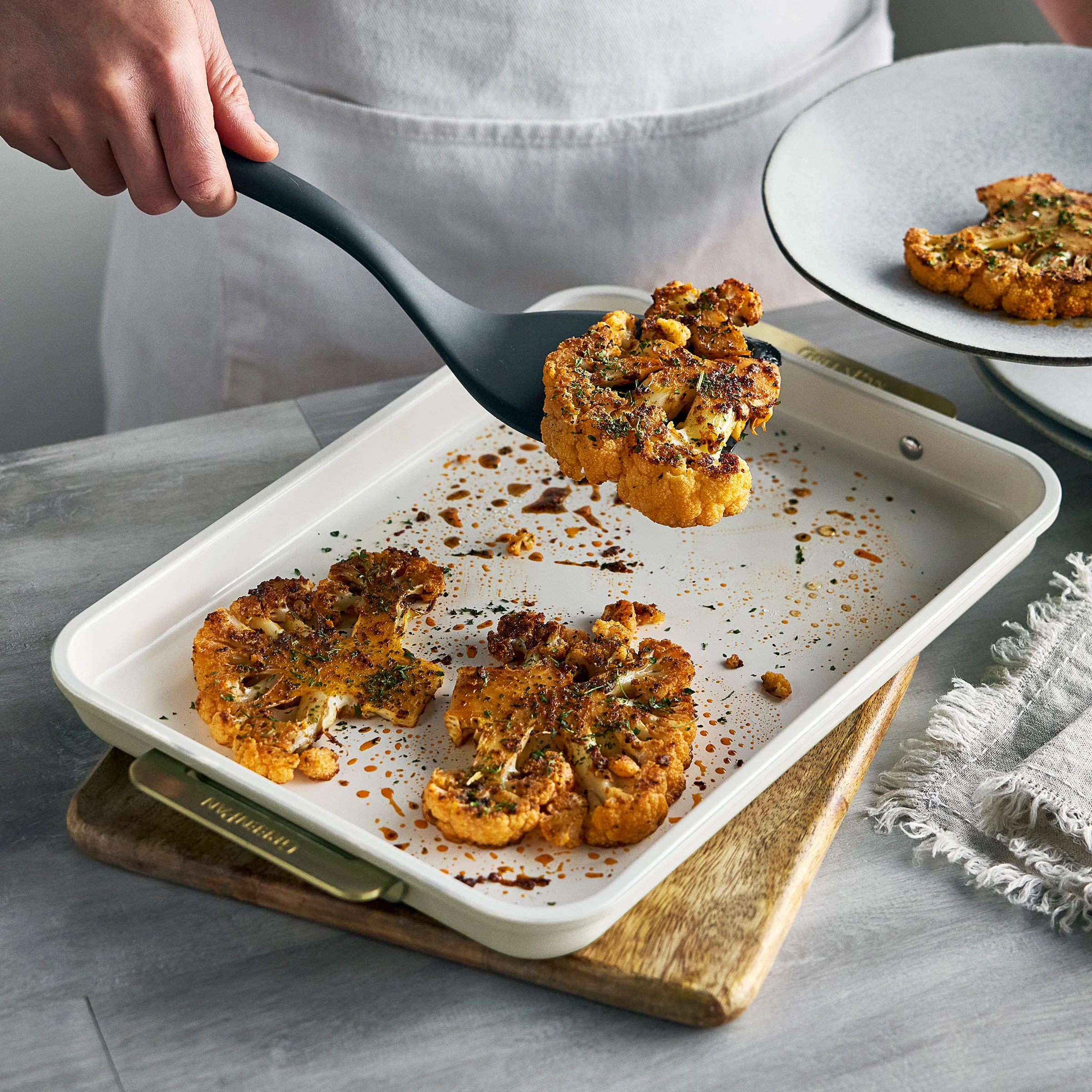 Reserve Bakeware 2-Piece Sheet Pan Set | Cream