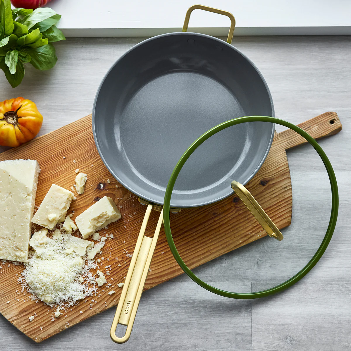 Stanley Tucci™ Ceramic Nonstick 4.5-Quart Stanley Pan Jr. | Tuscan Olive