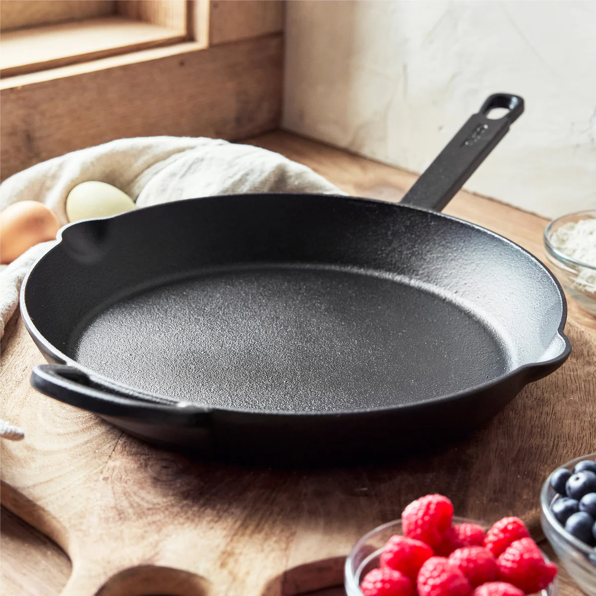 Bobby Flay by GreenPan 6-Piece Cast Iron Set with Bobby at Home Cookbook