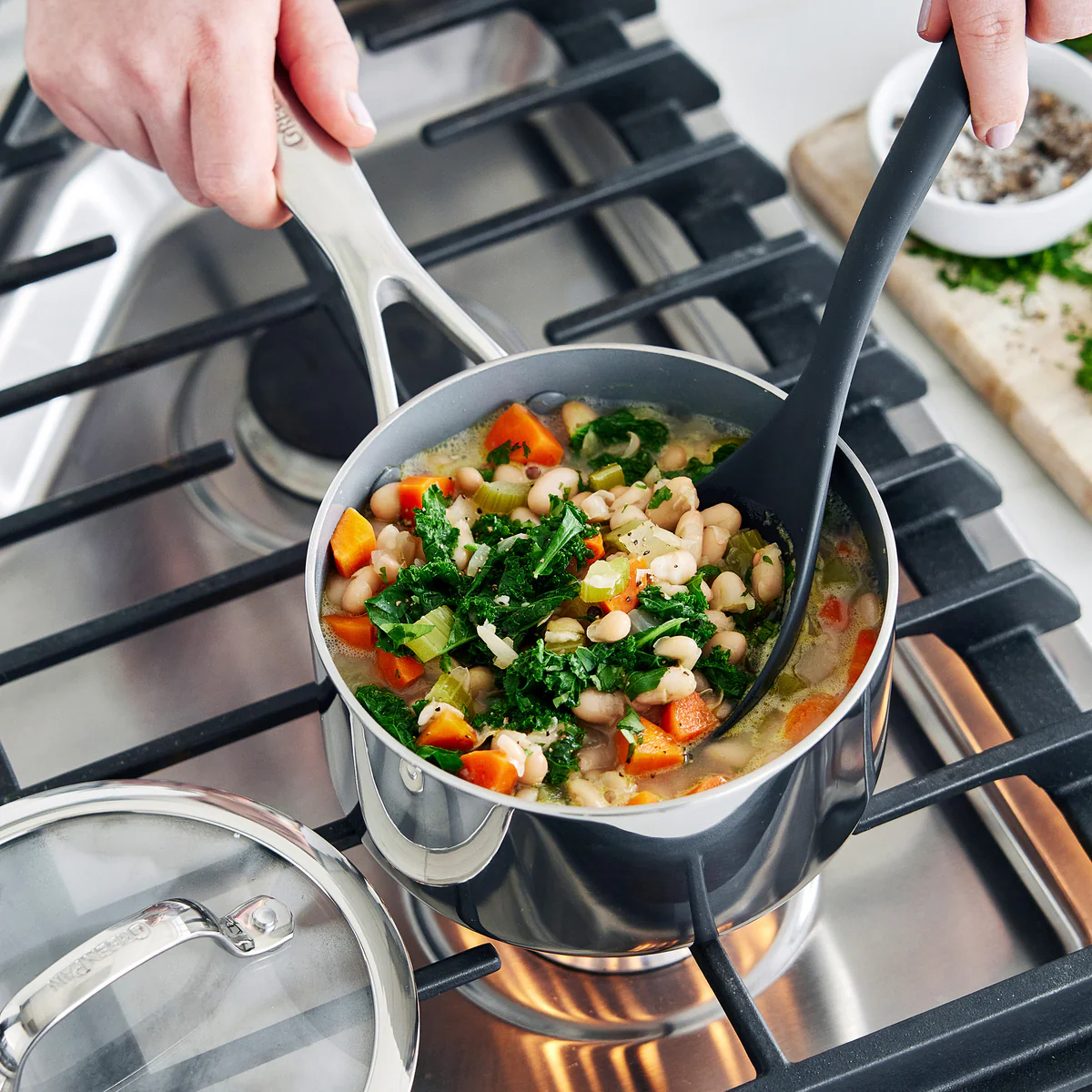 Valencia Pro Stainless Steel 10-Piece Cookware Set