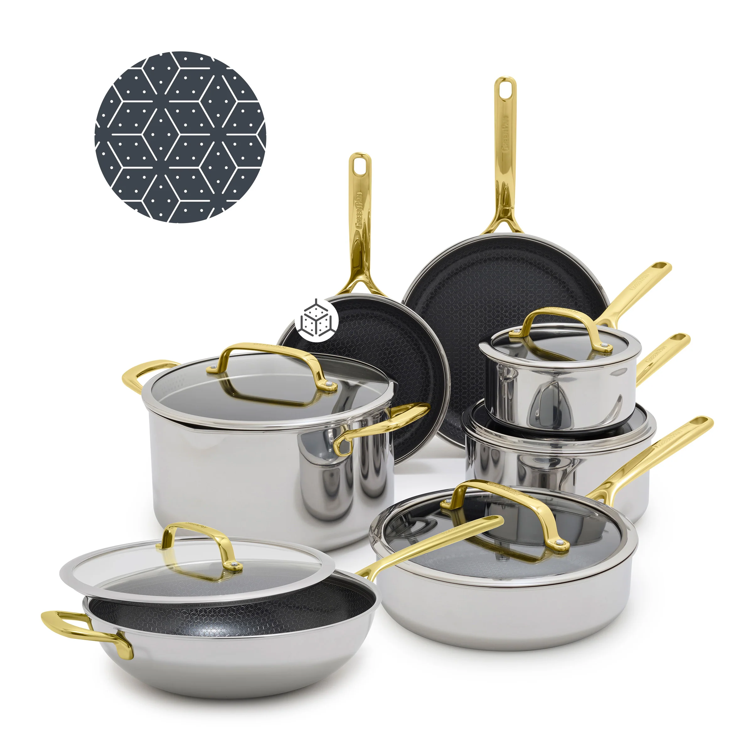 Spectra Gold Thermobond Hybrid Ceramic Nonstick 12-Piece Cookware Set