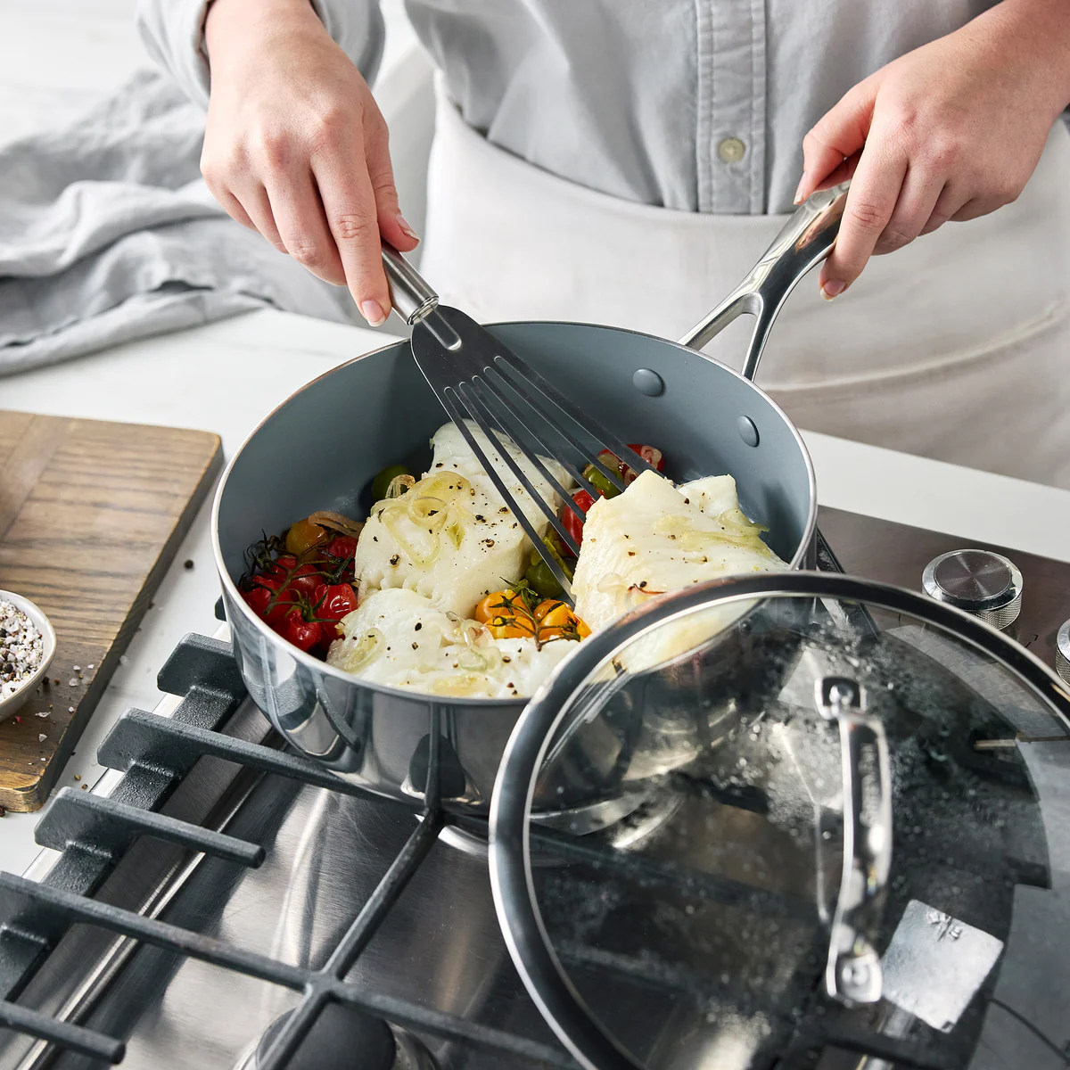 Valencia Pro Stainless Steel 10-Piece Cookware Set