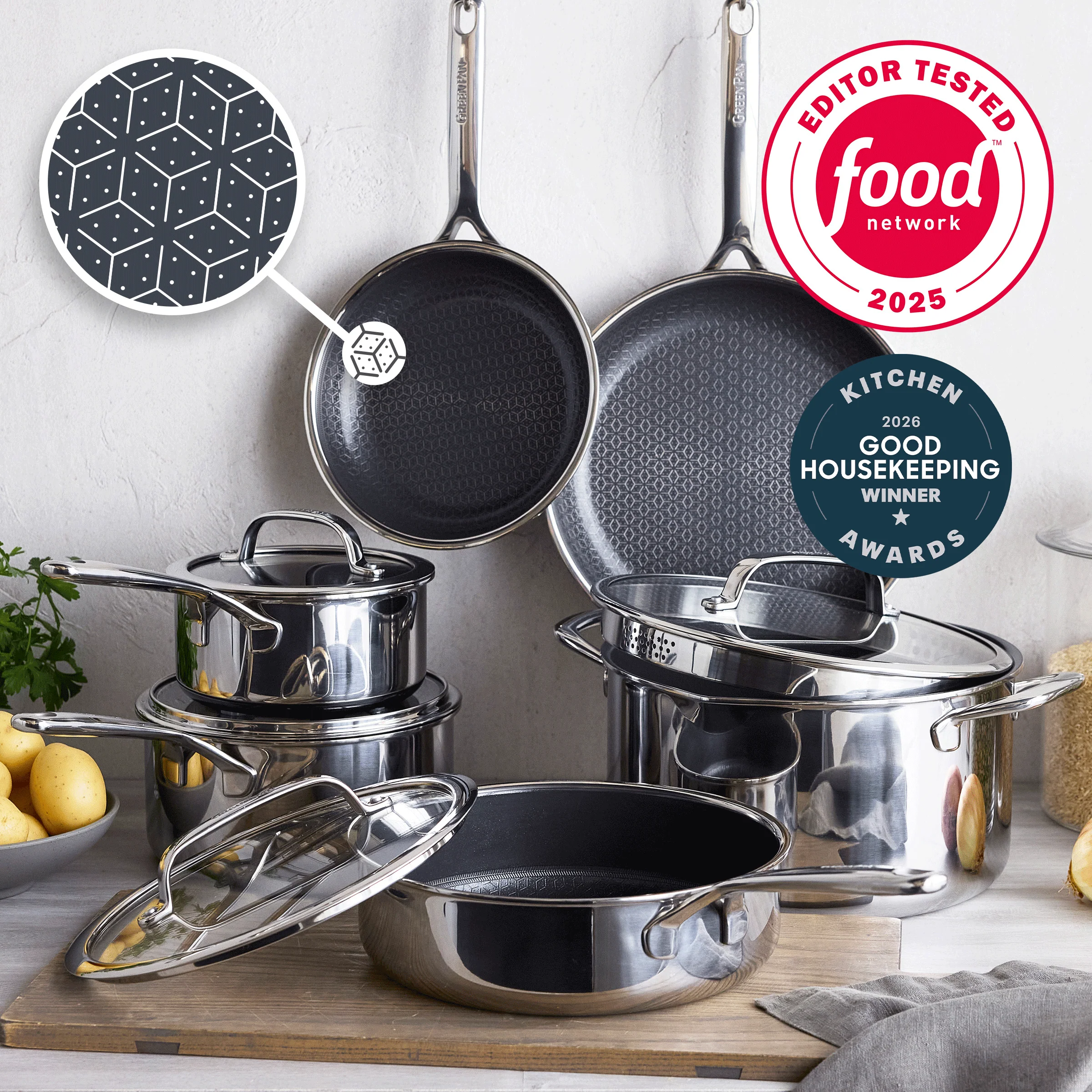 Spectra Thermobond Hybrid Ceramic Nonstick 10-Piece Cookware Set