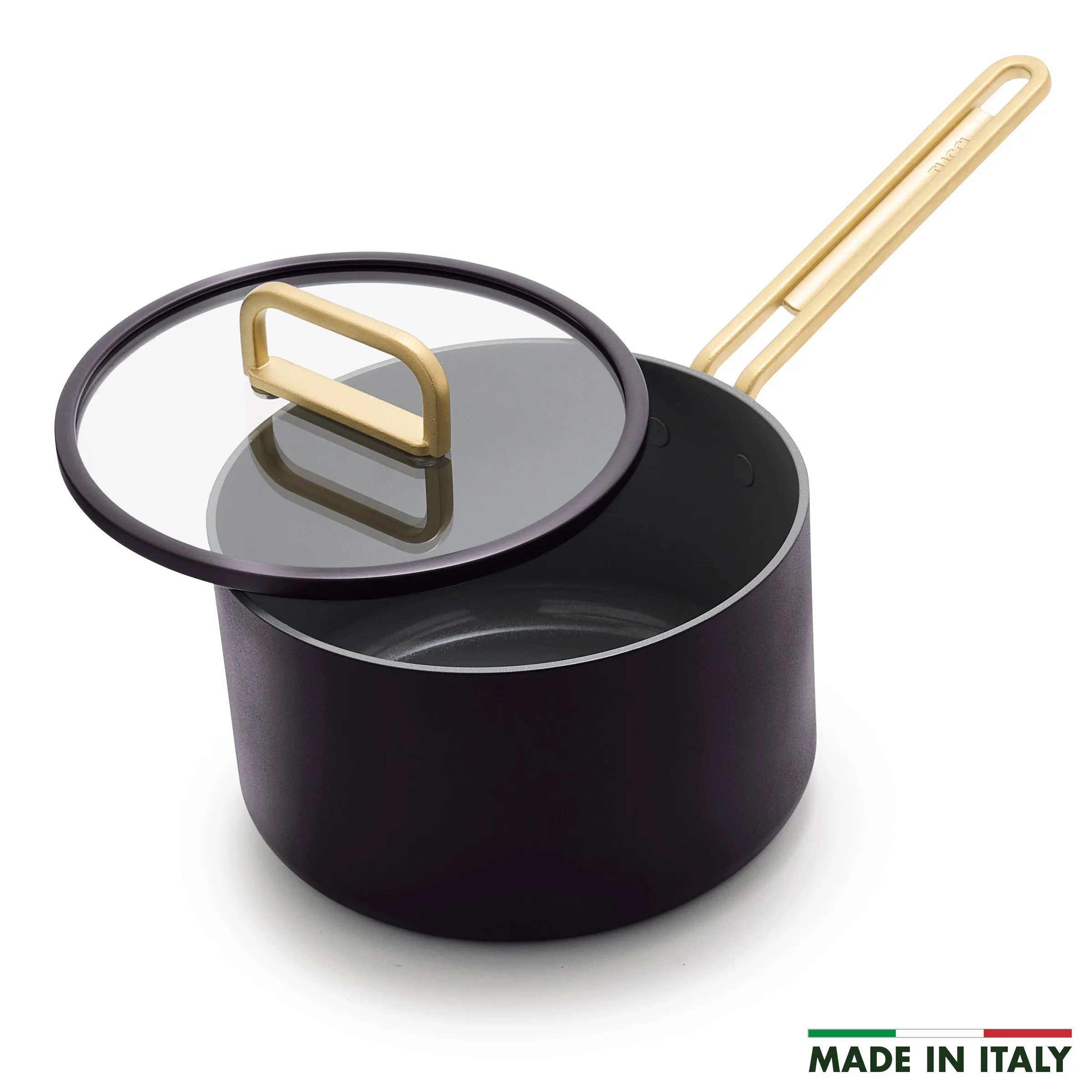 Stanley Tucci™ Ceramic Nonstick 4-Quart Saucepan with Lid | Calabrian Fig