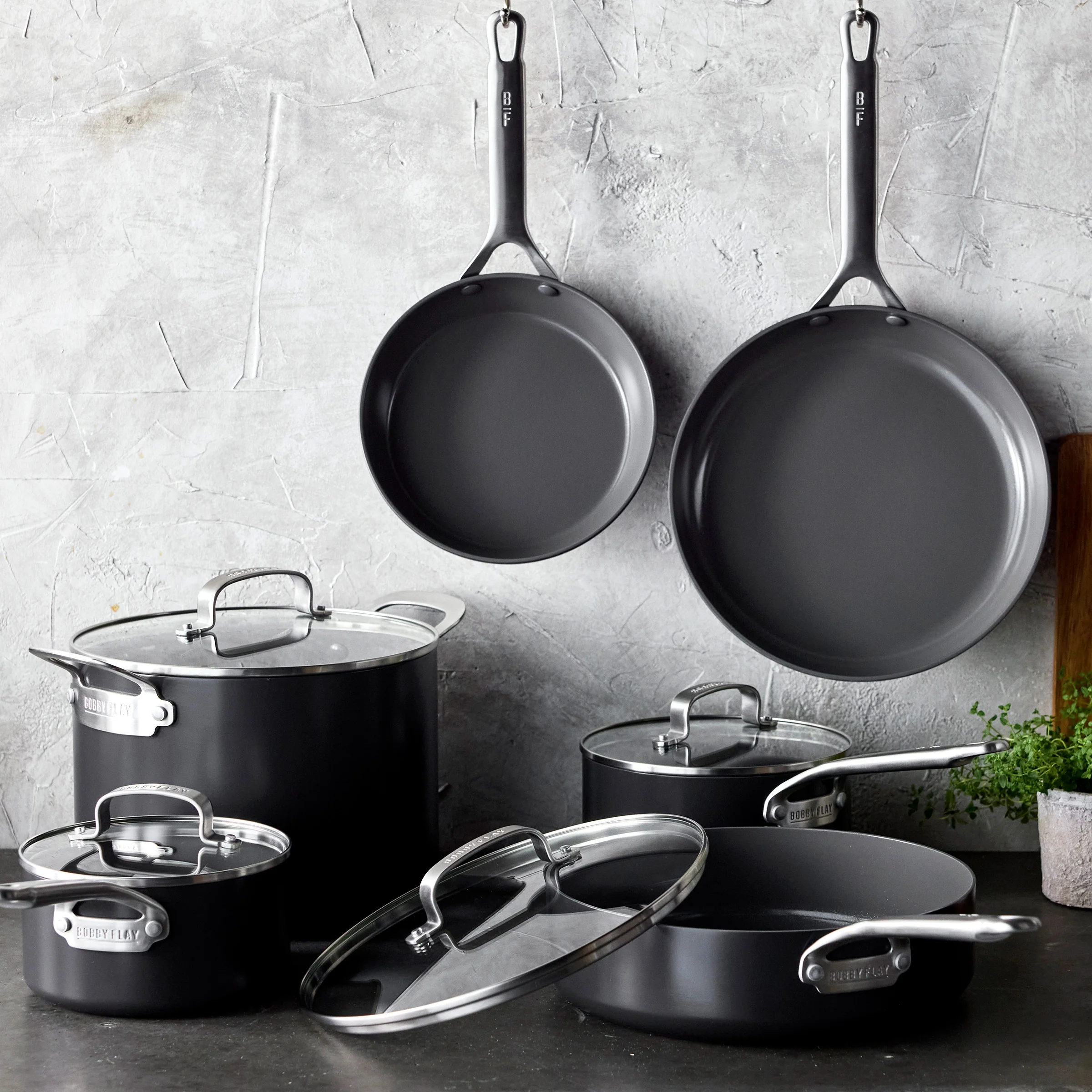 Bobby Flay by GreenPan Chef Series Hard Anodized 10-Piece Cookware Set