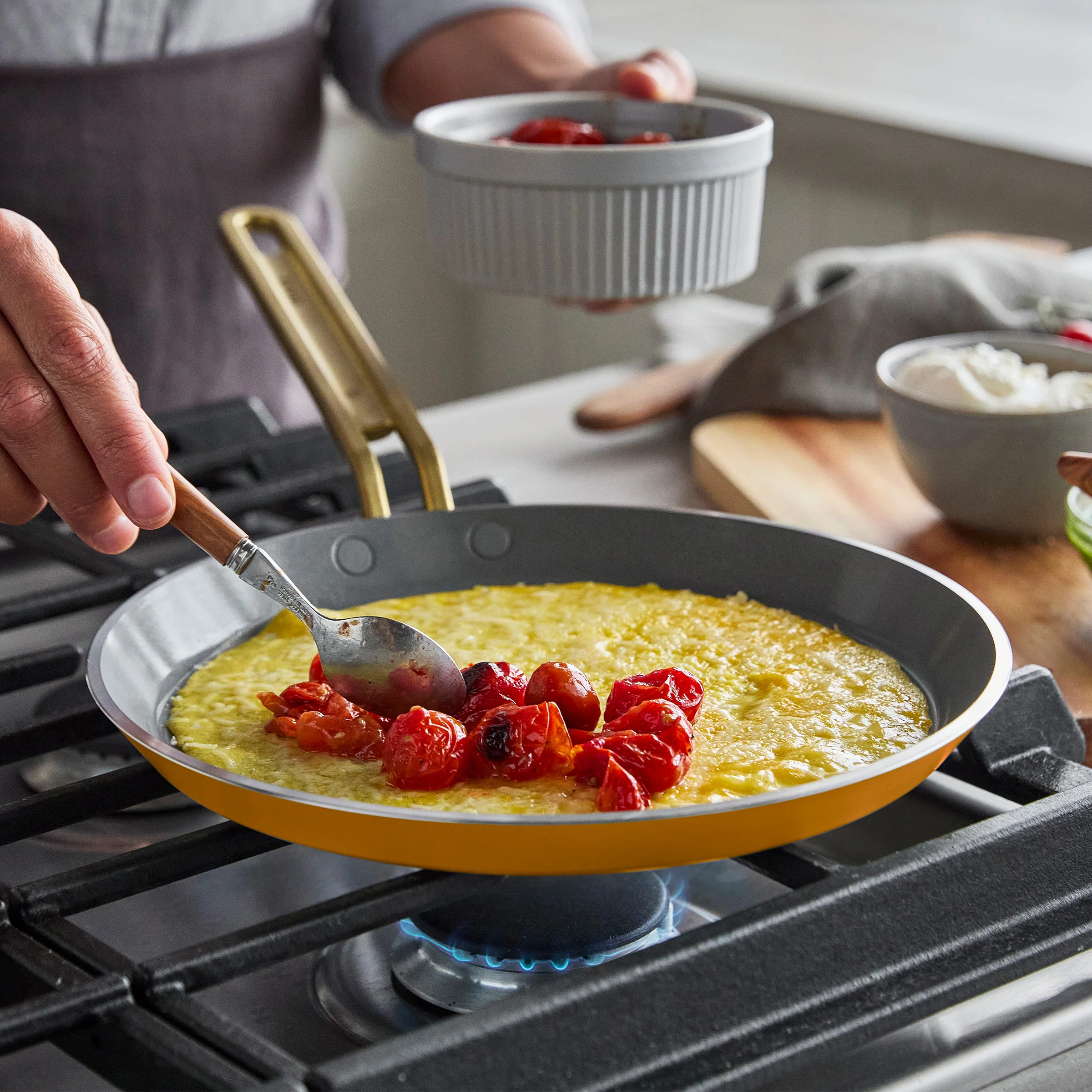 Stanley Tucci™ Ceramic Nonstick 10 Crepe and Omelette Pan | Roma Gold