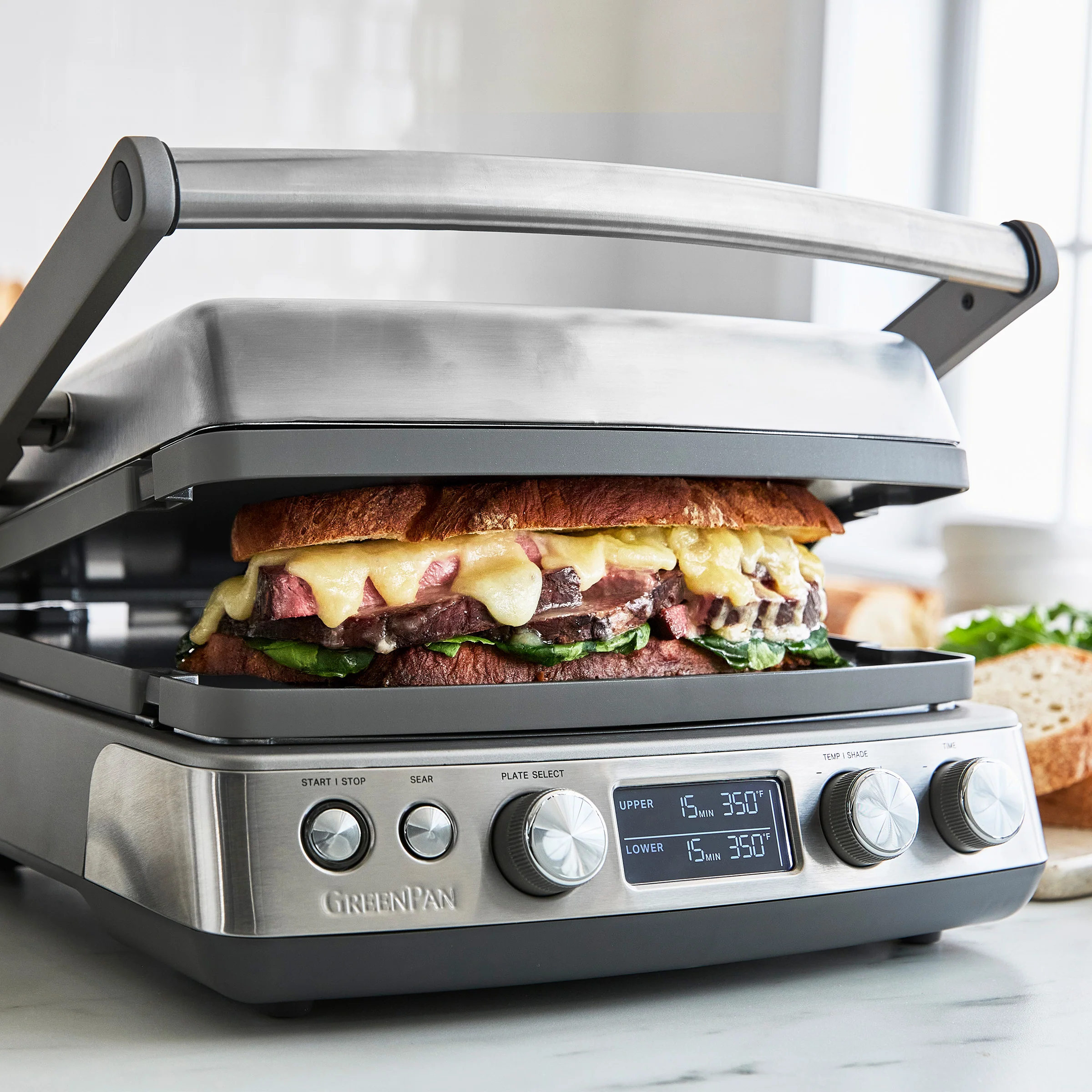 Elite Multi Grill & Griddle with Waffle Plates | Graphite