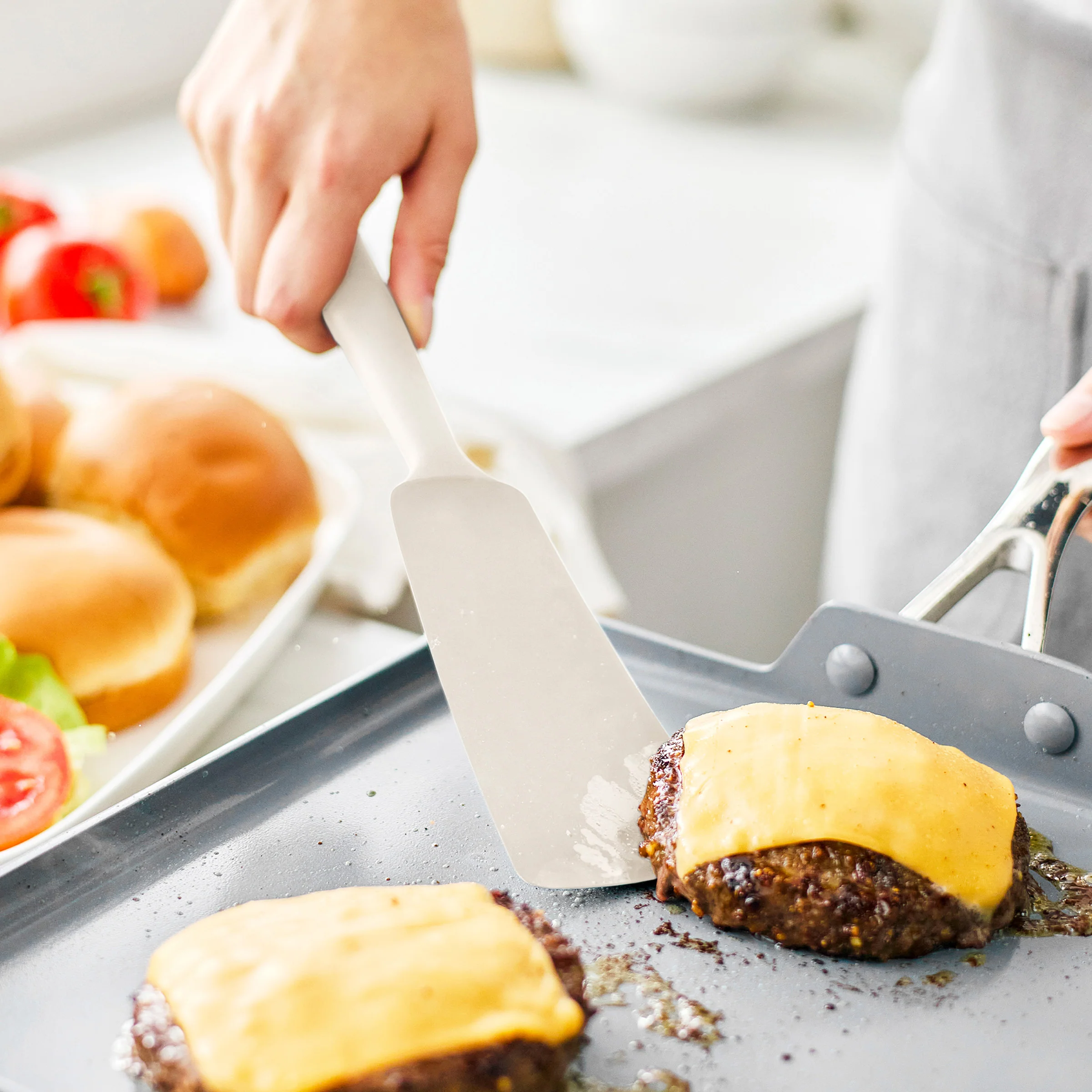 Premiere Silicone 8-Piece Utensil and Crock Set | Bisque