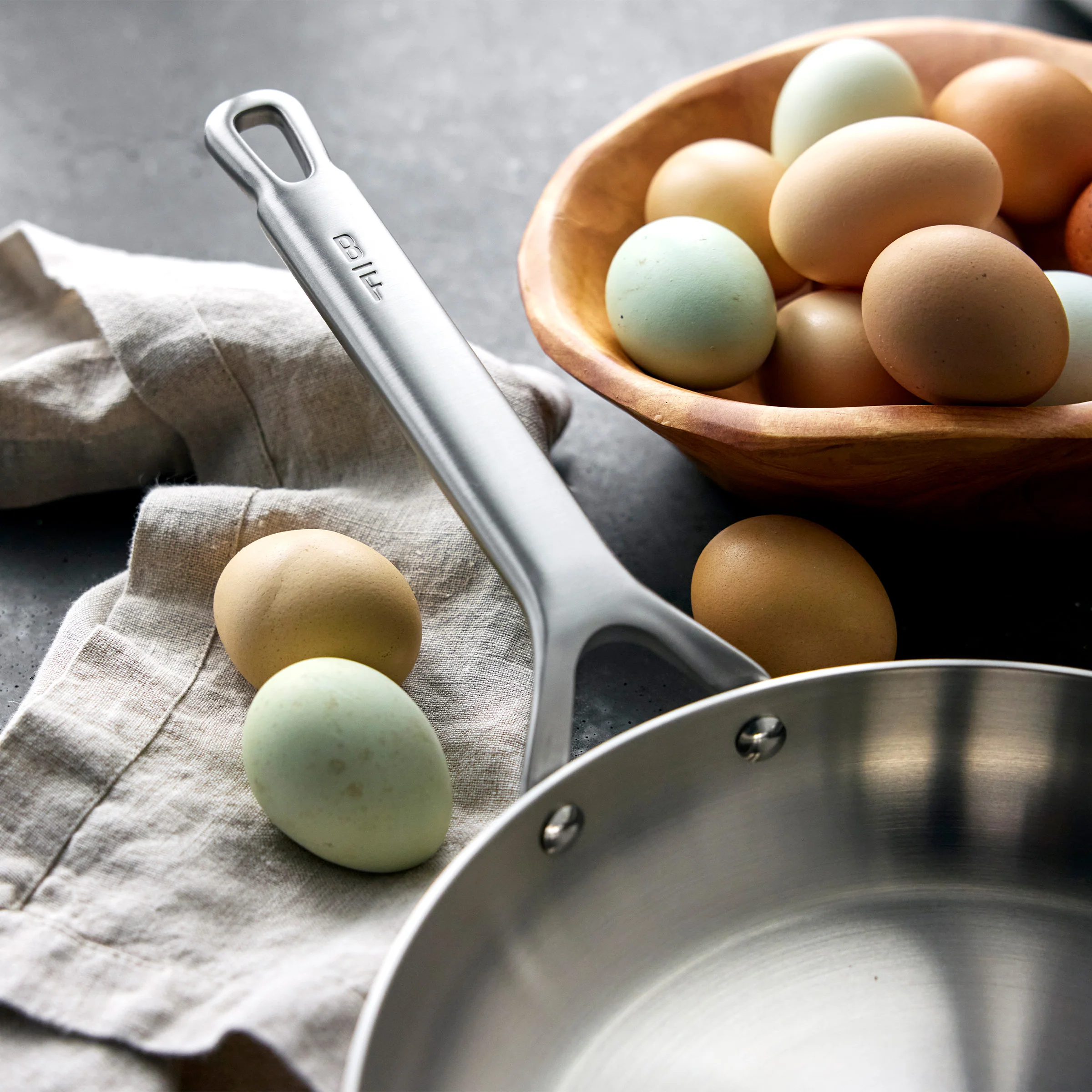 Bobby Flay by GreenPan Chef Series Uncoated Stainless Steel 10-Piece Cookware Set