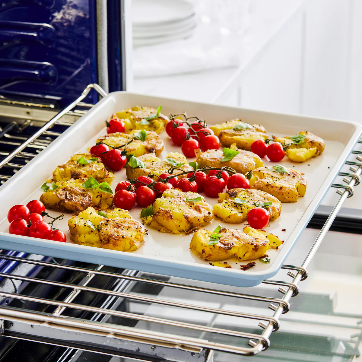 GreenLife Ceramic Nonstick 18 x 13 Cookie Sheet | Blue Haze