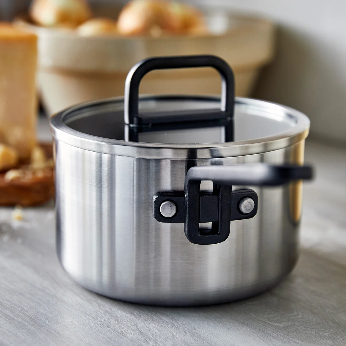 Stanley Tucci™ Stainless Steel Ceramic Nonstick 13-Piece Cookware Set with the Tucci Cookbook