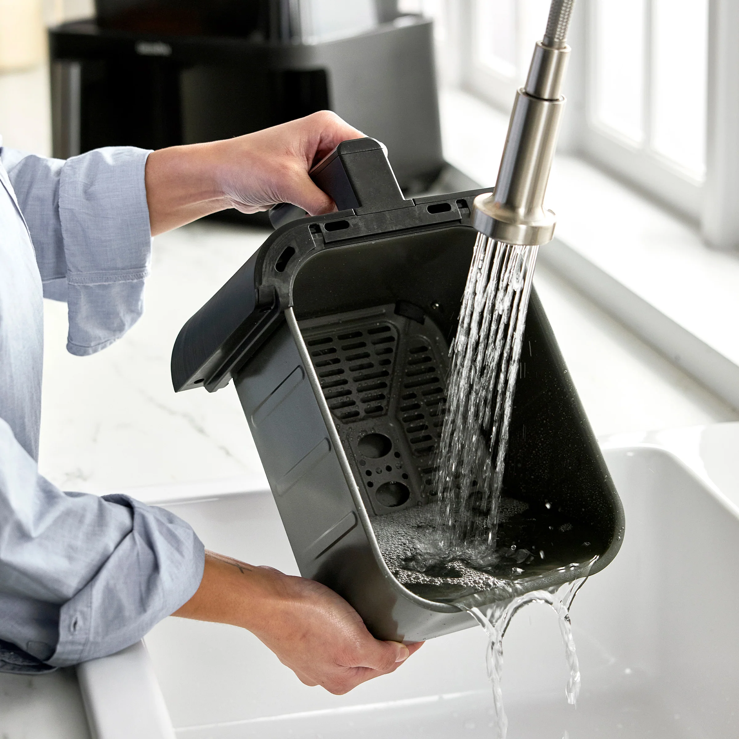 Bistro 10-Quart 360˚ Clear View Double Air Fryer