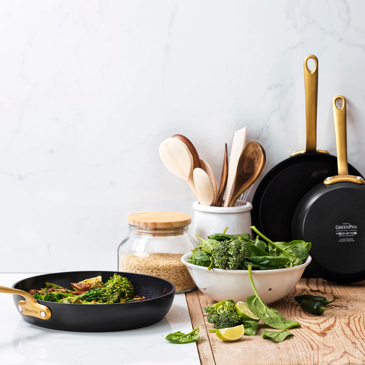 Craft Ceramic Nonstick 8, 9.5 and 11 Frypan Set | Black