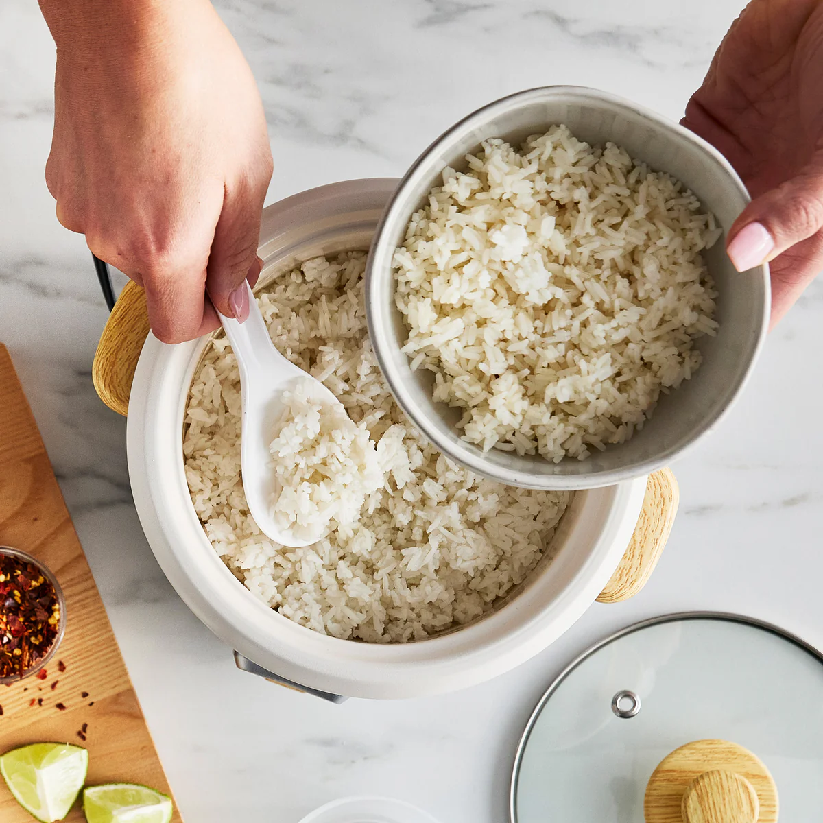 GreenLife 6-Cup Rice Cooker | Cream