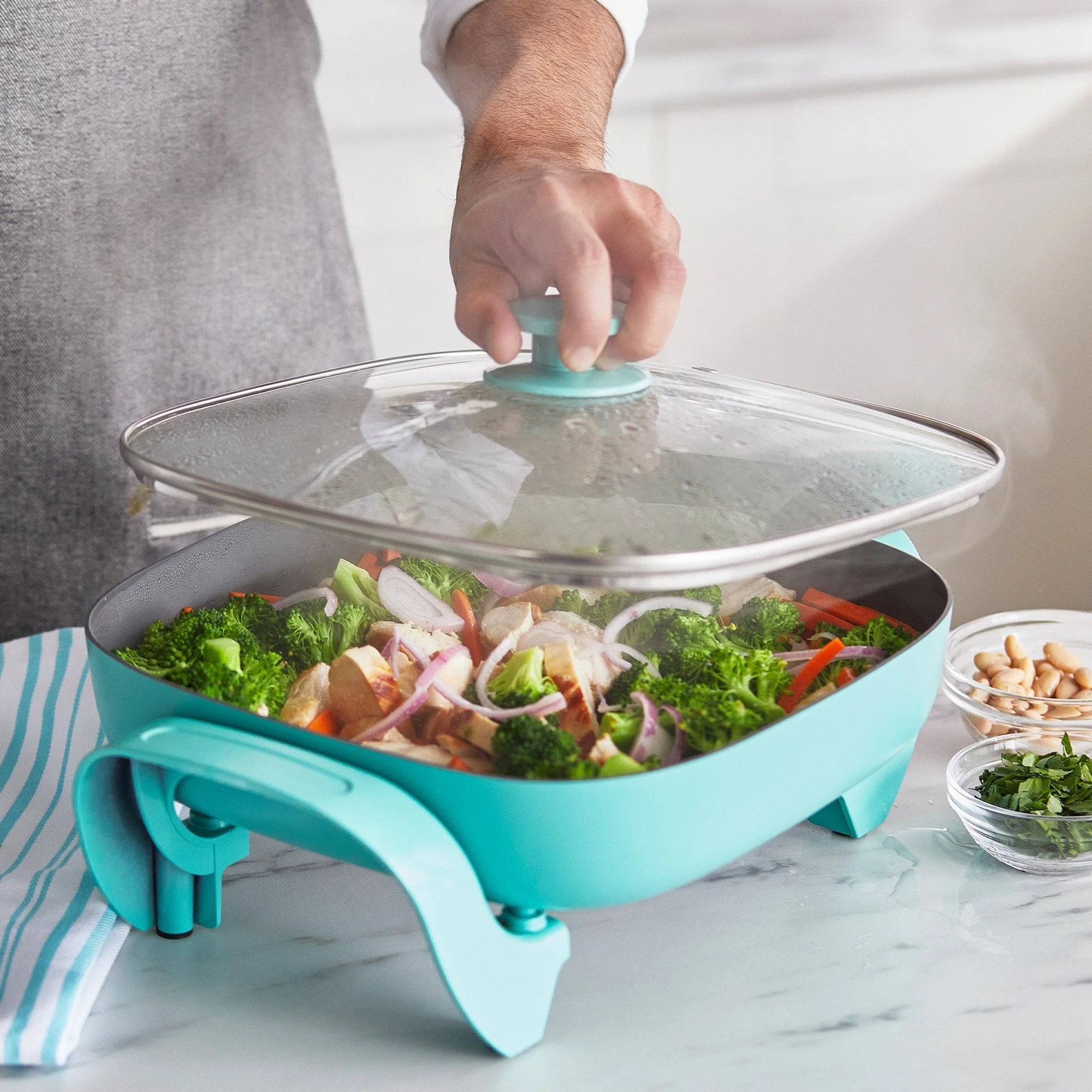 GreenLife Electric Skillet | Turquoise