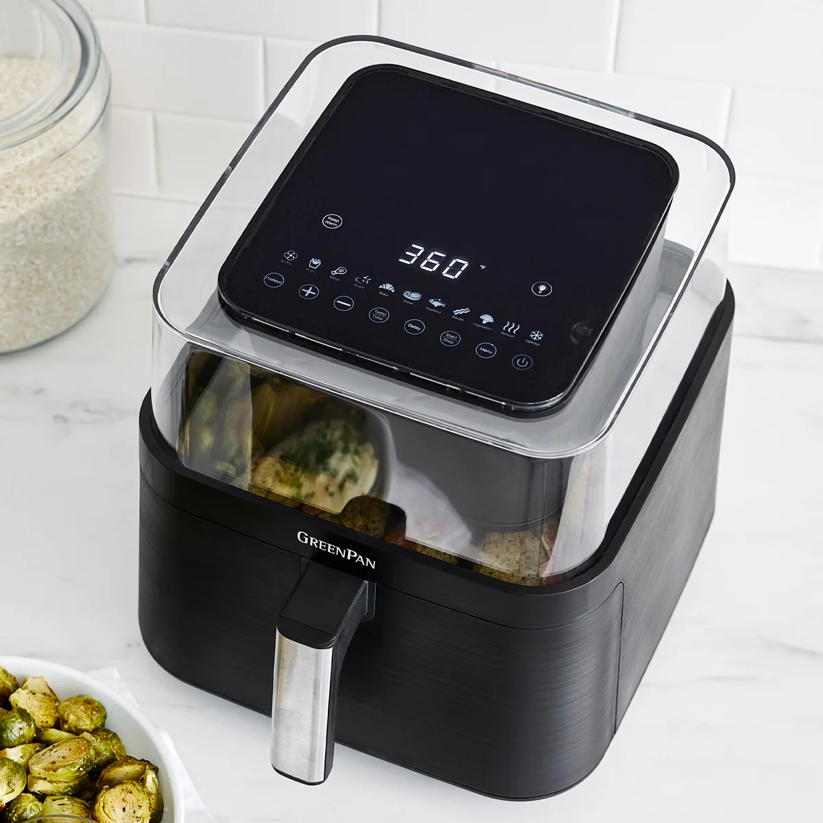 Bistro 7-Quart 360° Clear View Air Fryer