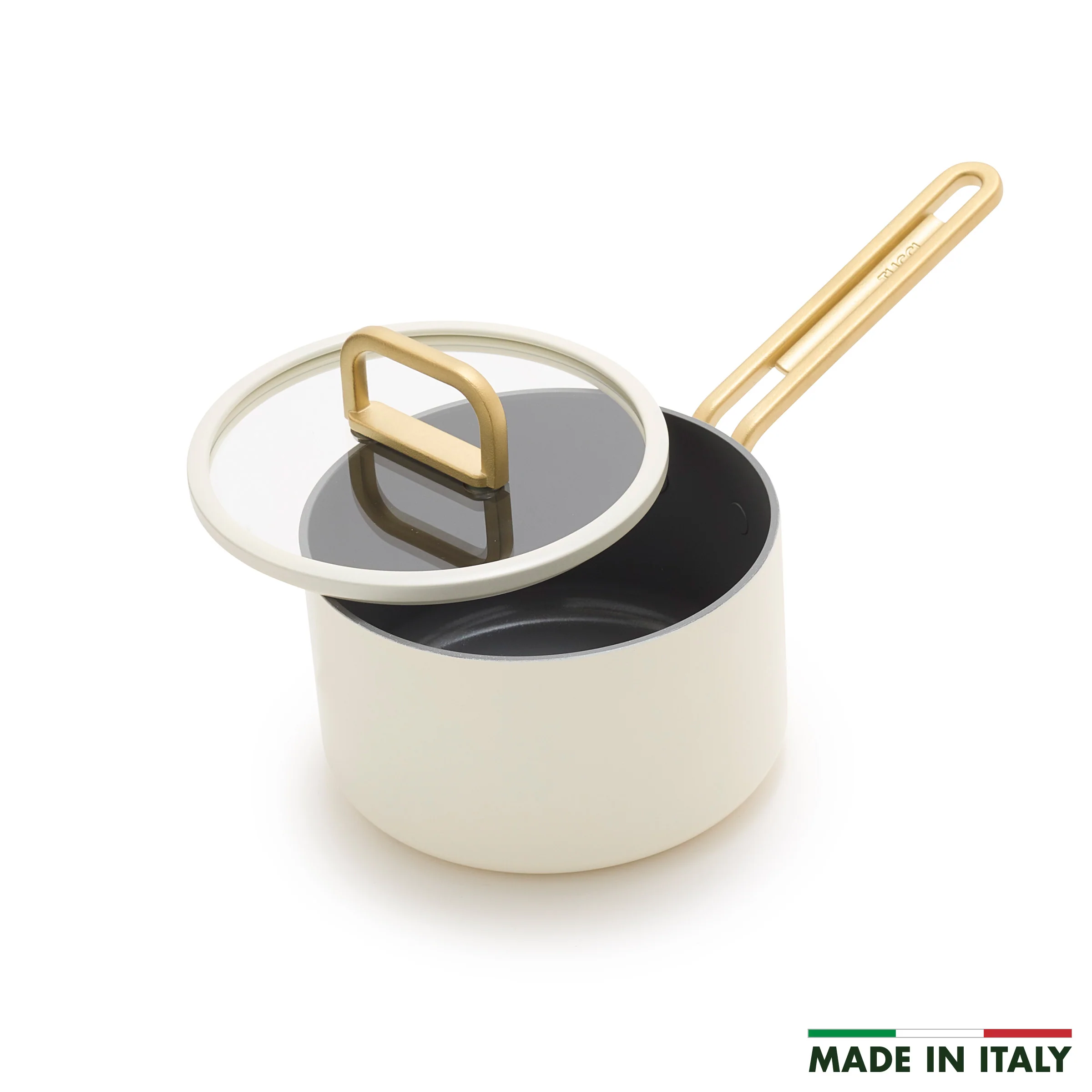 Stanley Tucci™ Ceramic Nonstick 2-Quart Saucepan with Lid | Carrara White