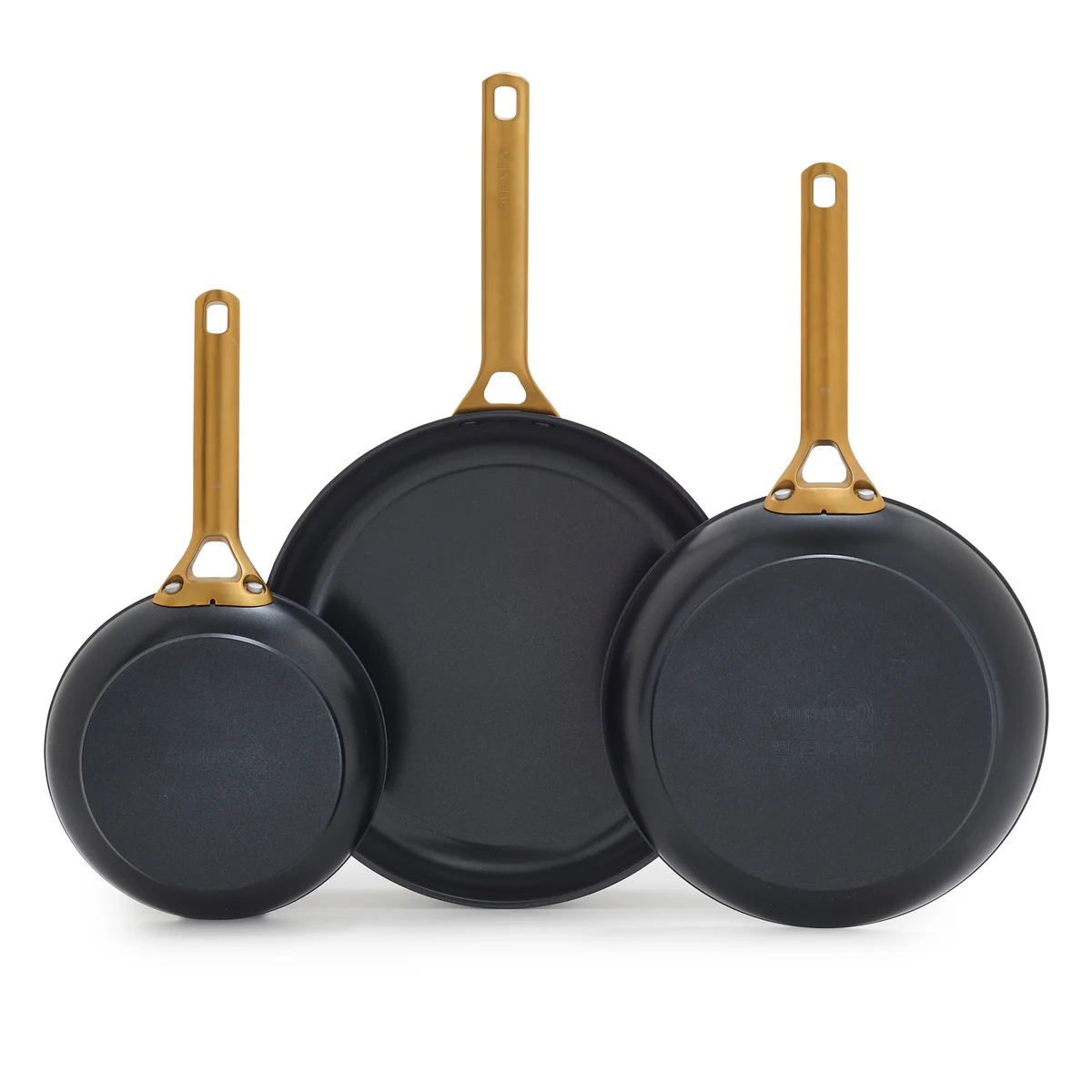 Reserve Pro Ceramic Nonstick 8, 10 and 12 Frypan Set | Black