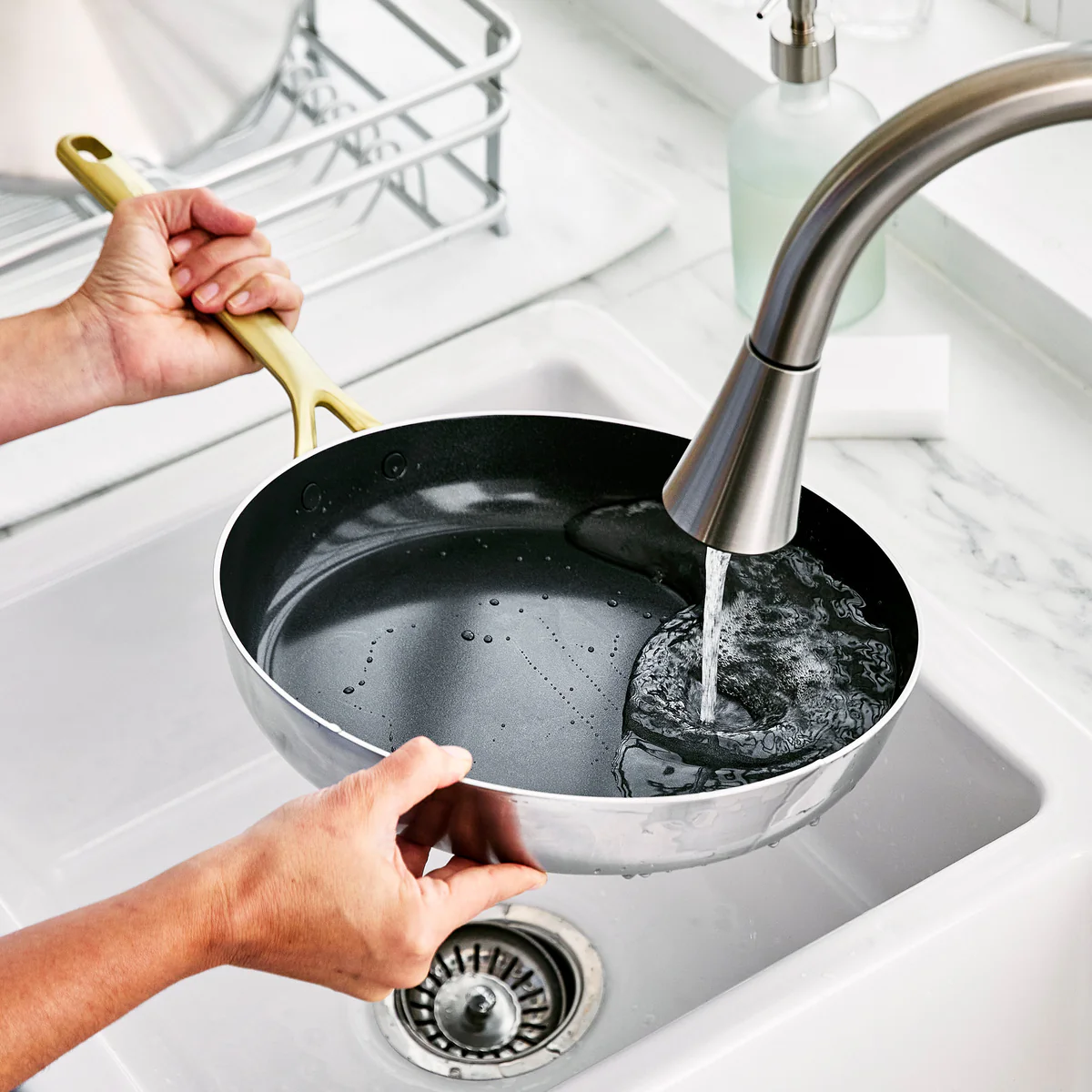 GP5 Stainless Steel 12 Frypan with Lid | Champagne Handles