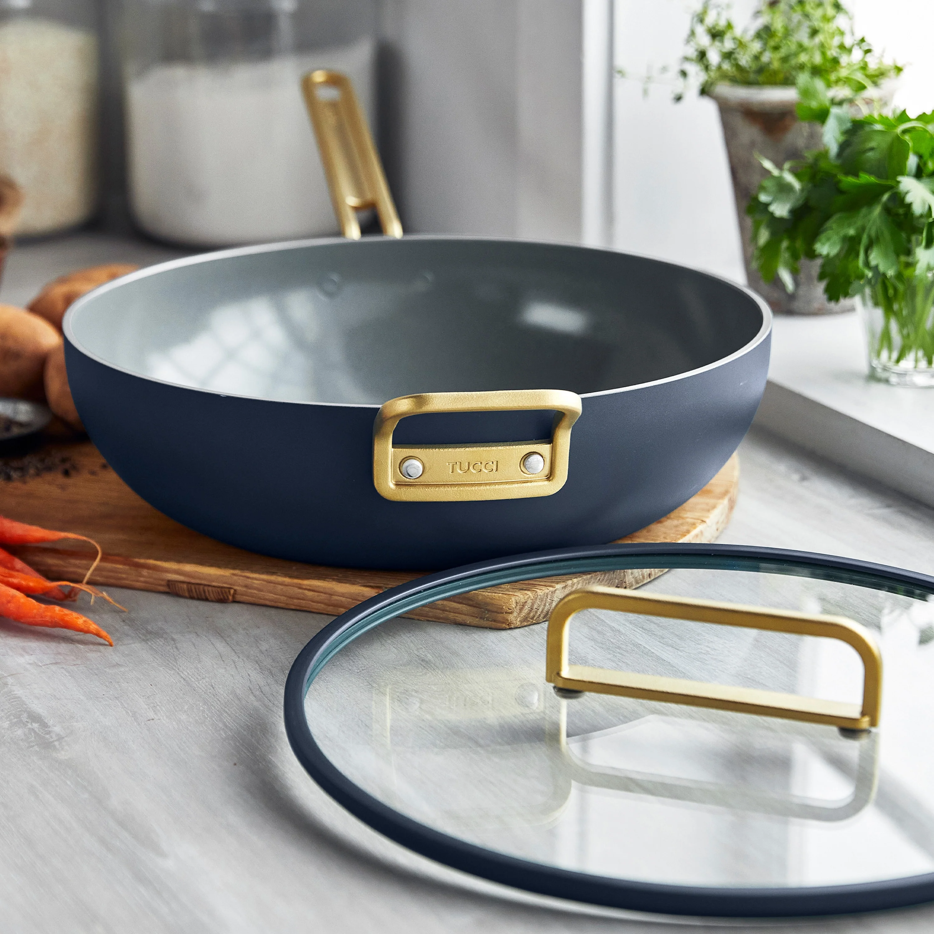 Stanley Tucci™ Ceramic Nonstick 6.5-Quart Essential Stanley Pan | Marino Blue