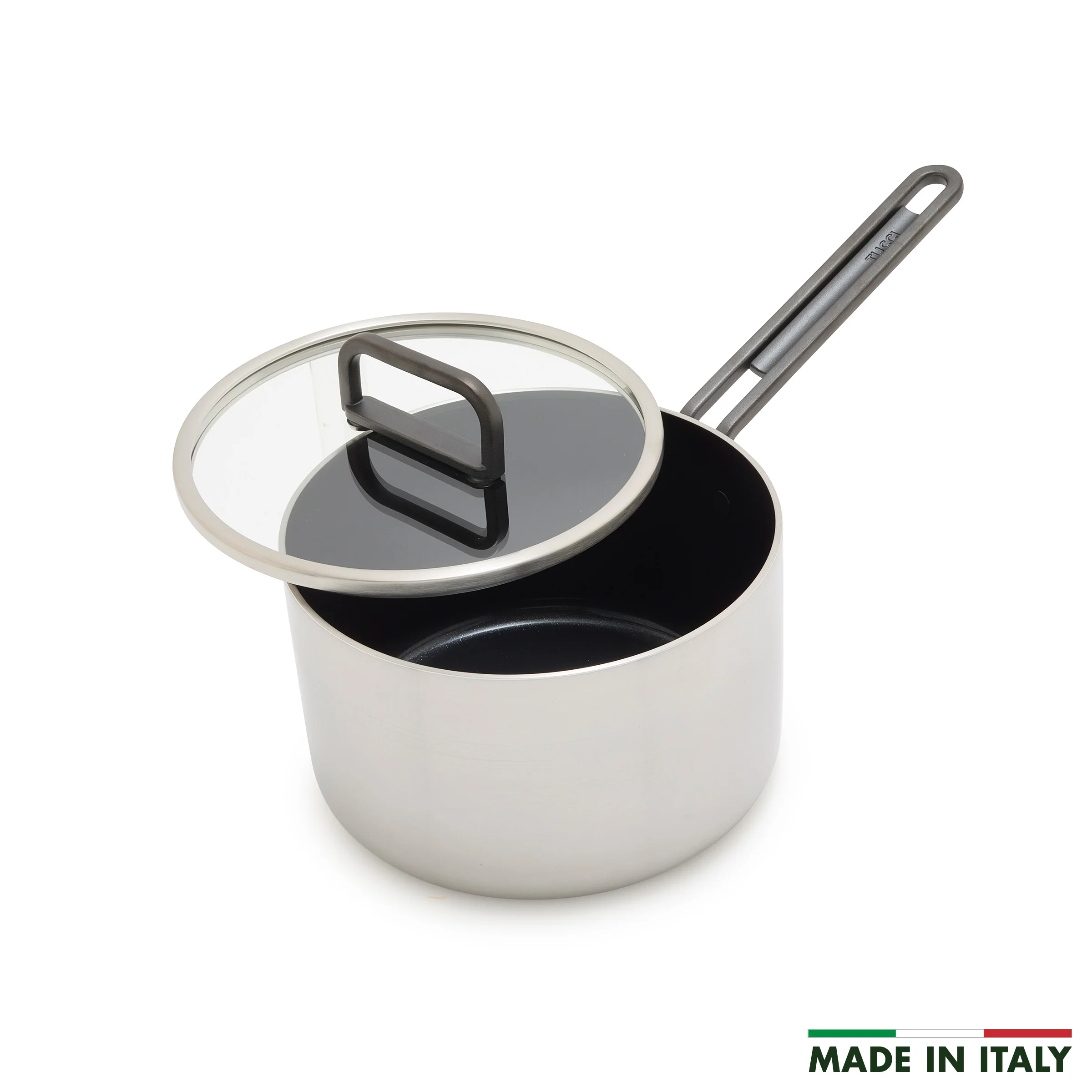 Stanley Tucci™ Stainless Steel Ceramic Nonstick 2-Quart Saucepan with Lid