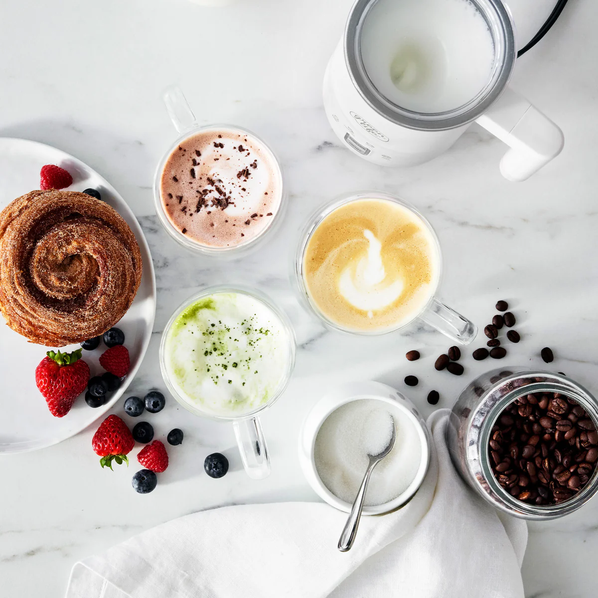 GreenLife Instant Milk Frother | White