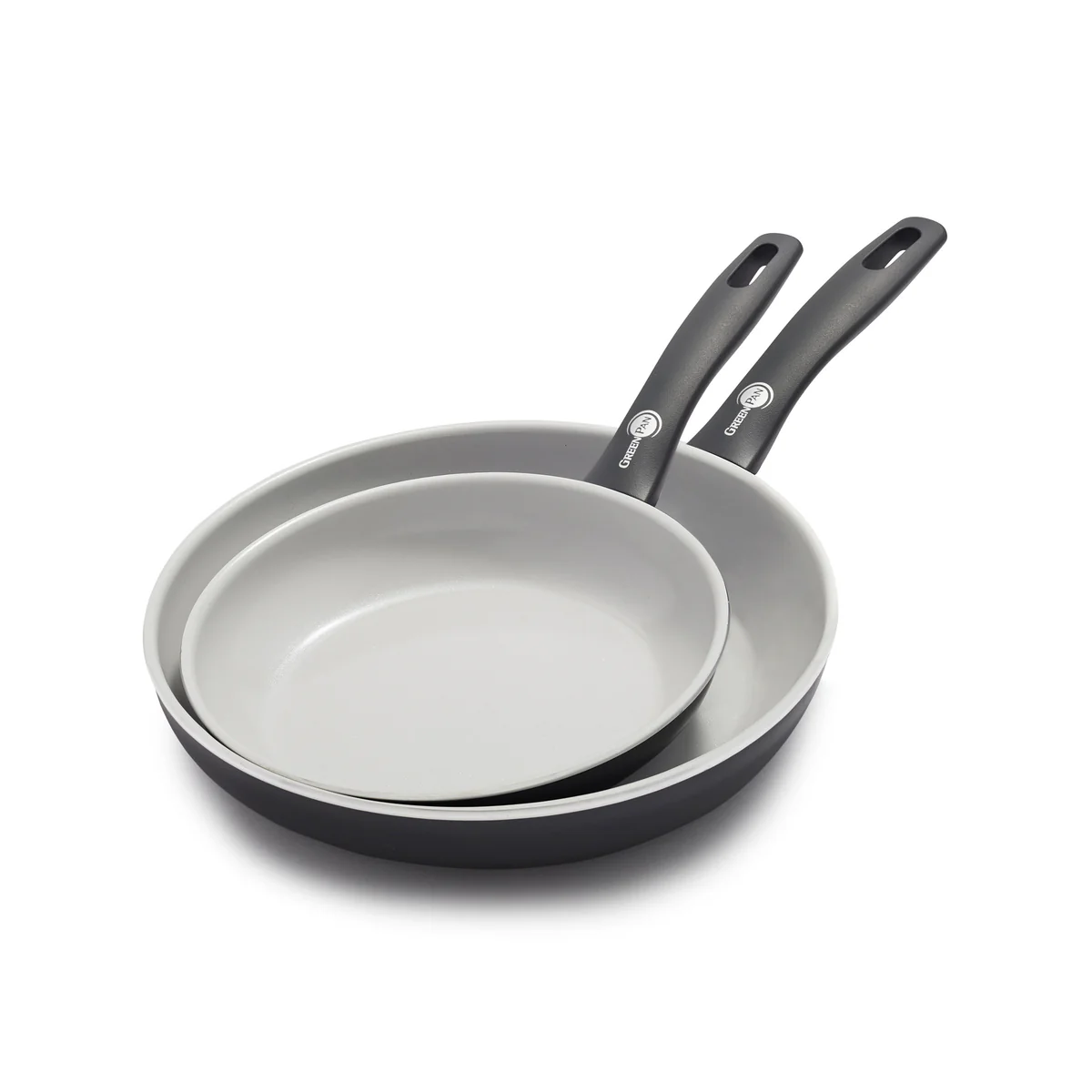 Dover Ceramic Nonstick 8 and 10 Frypan Set | Black