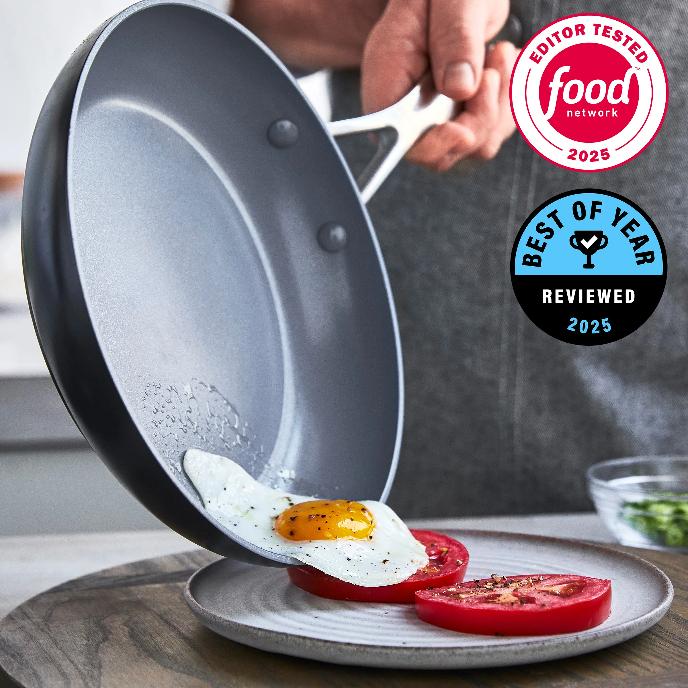 Valencia Pro Ceramic Nonstick 8 and 10 Frypan Set