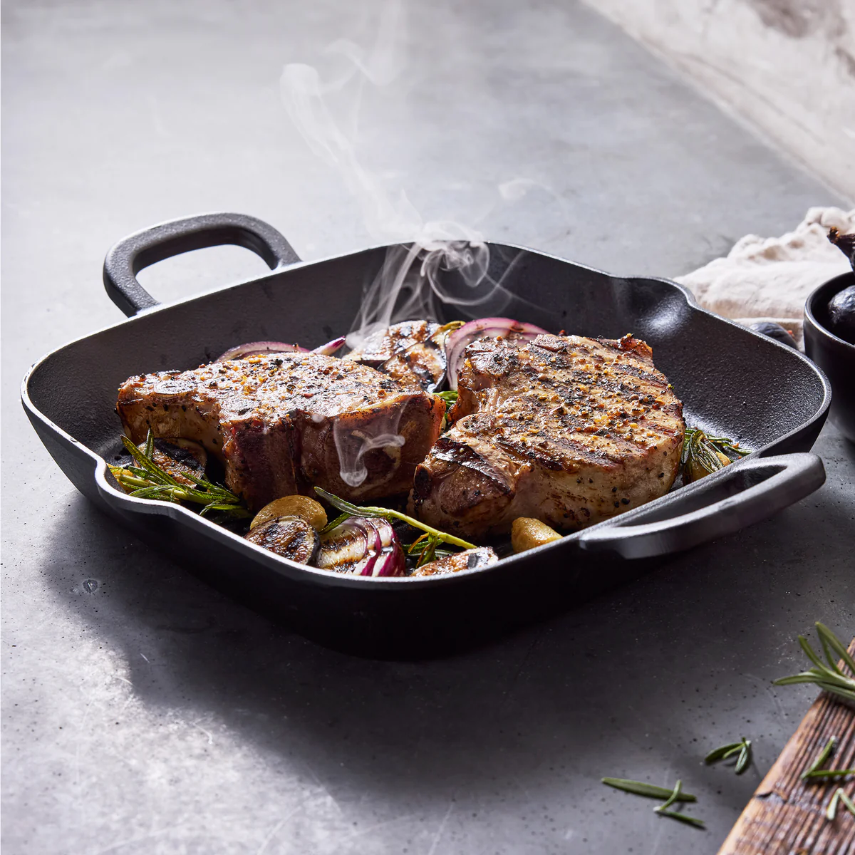 Bobby Flay by GreenPan 11 Cast Iron Square Grill Pan