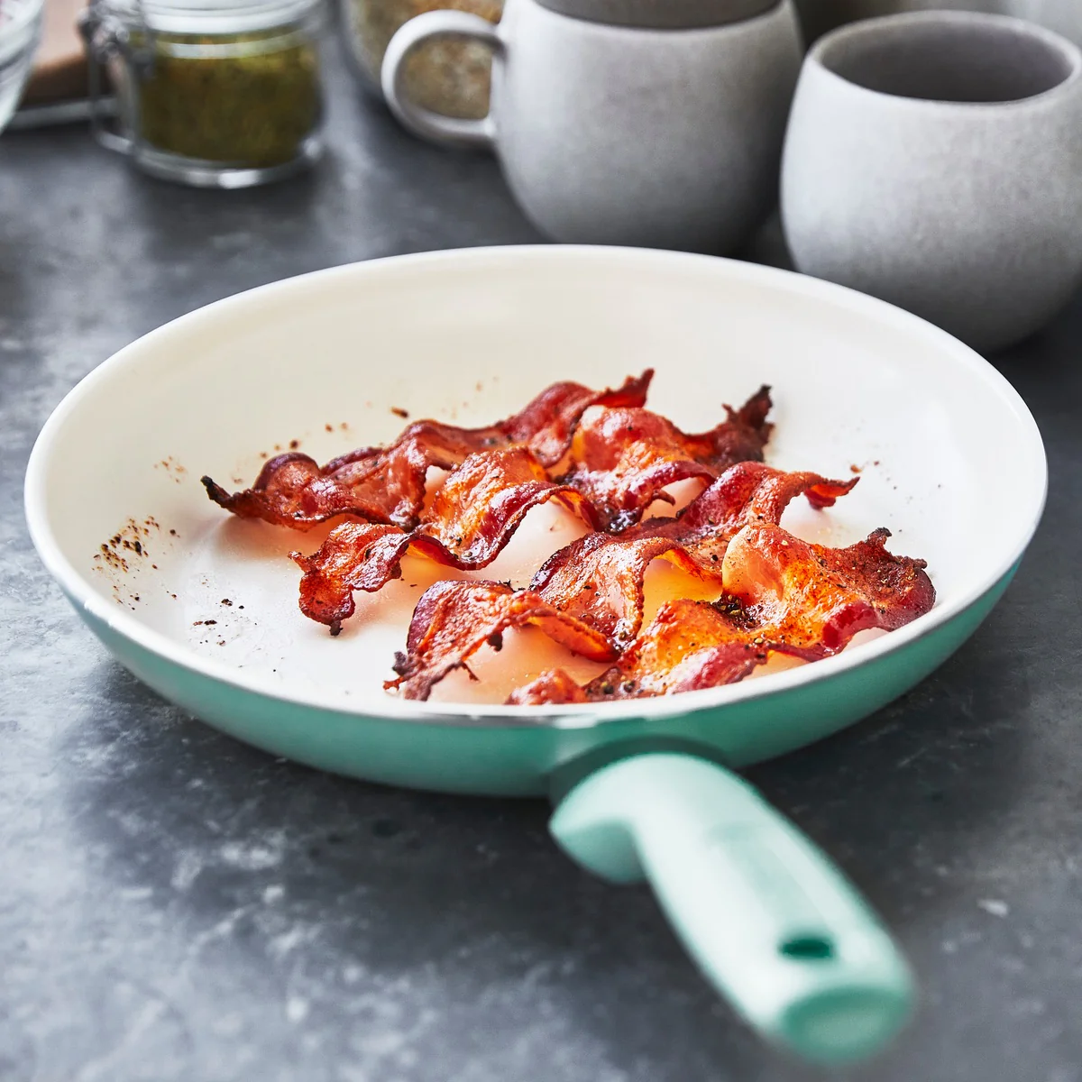 Rio Ceramic Nonstick 8 and 10 Frypan Set | Turquoise