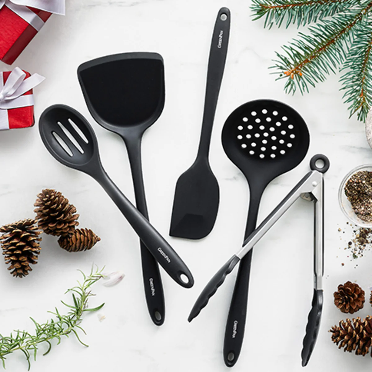 5-Piece Silicone Utensil Set | Black
