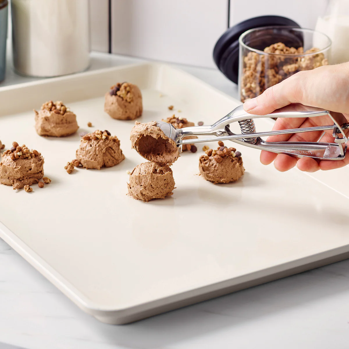 GreenLife Ceramic Nonstick 18 x 13 Cookie Sheet | Taupe