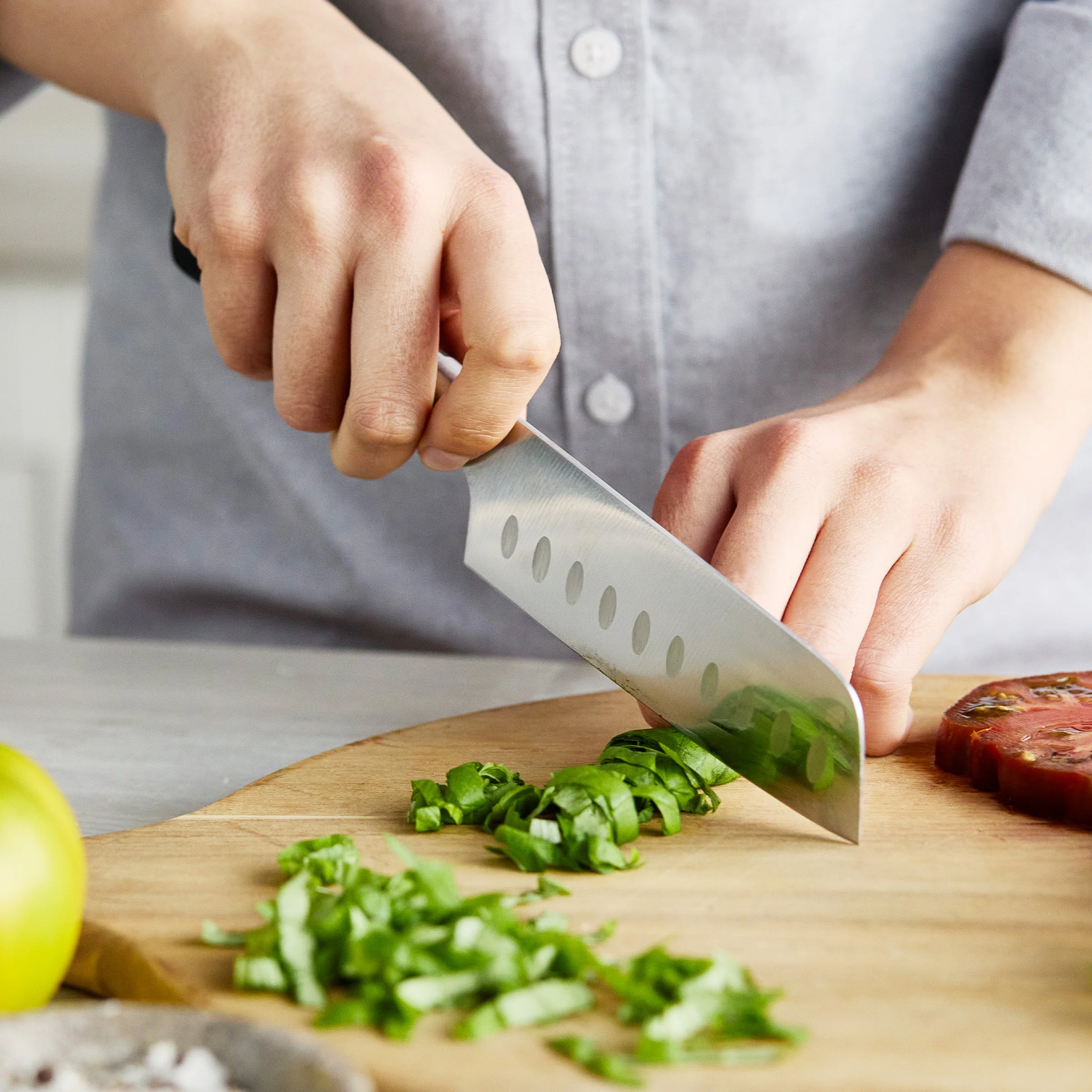 Elite Cutlery 13-Piece Knife Block Set with Black Handles