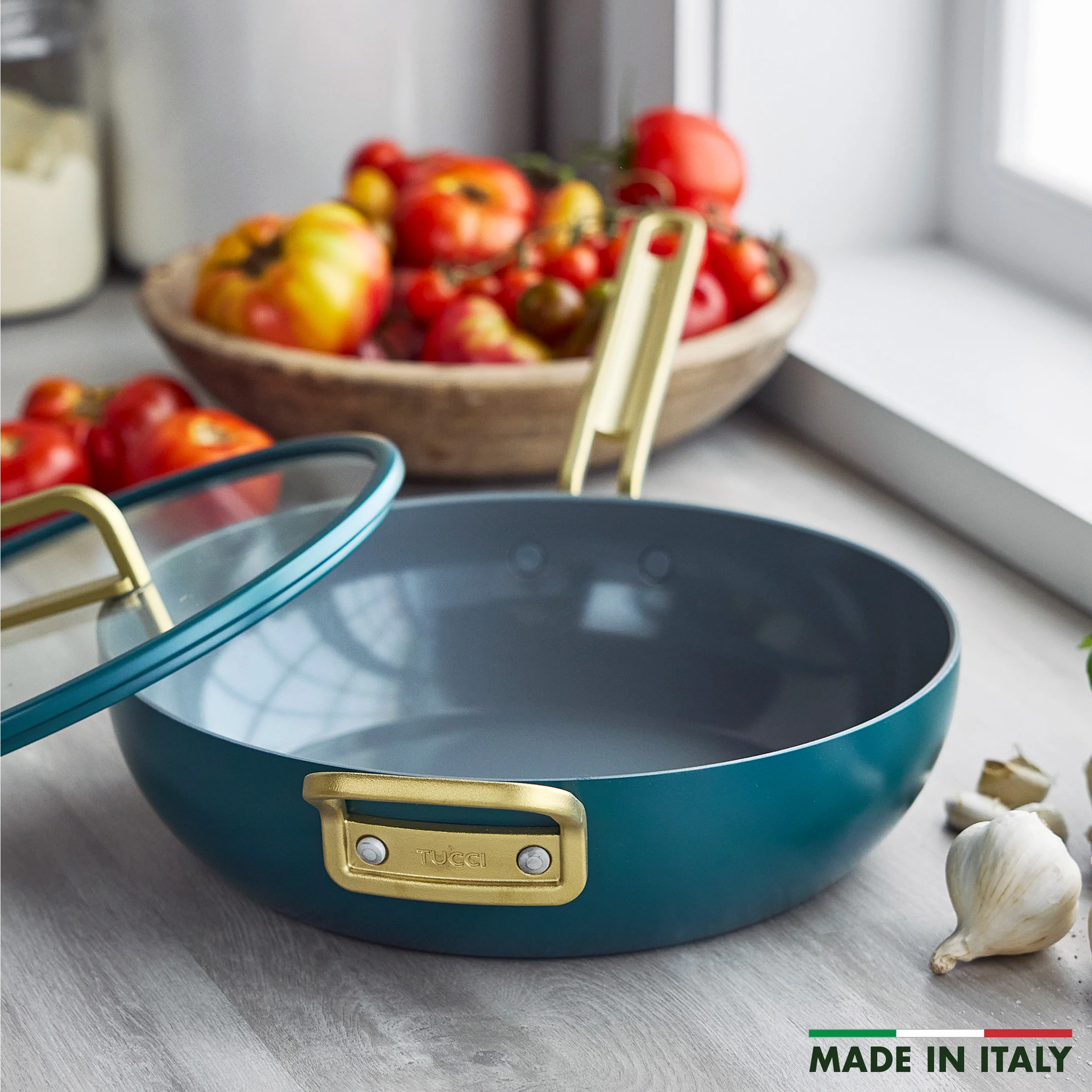 Stanley Tucci™ Ceramic Nonstick 4.5-Quart Stanley Pan Jr. | Venetian Teal