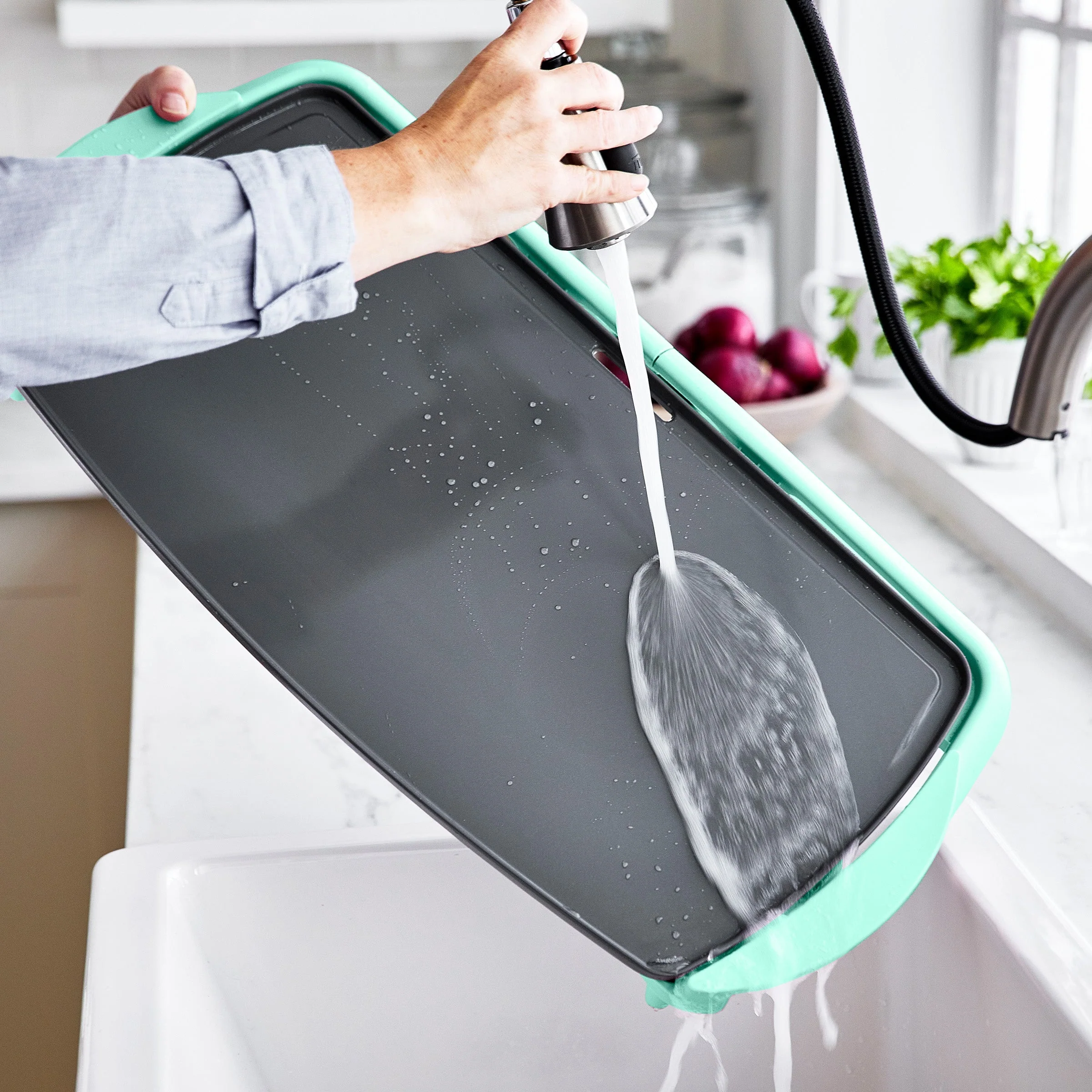 GreenLife Healthy Griddle XL | Turquoise