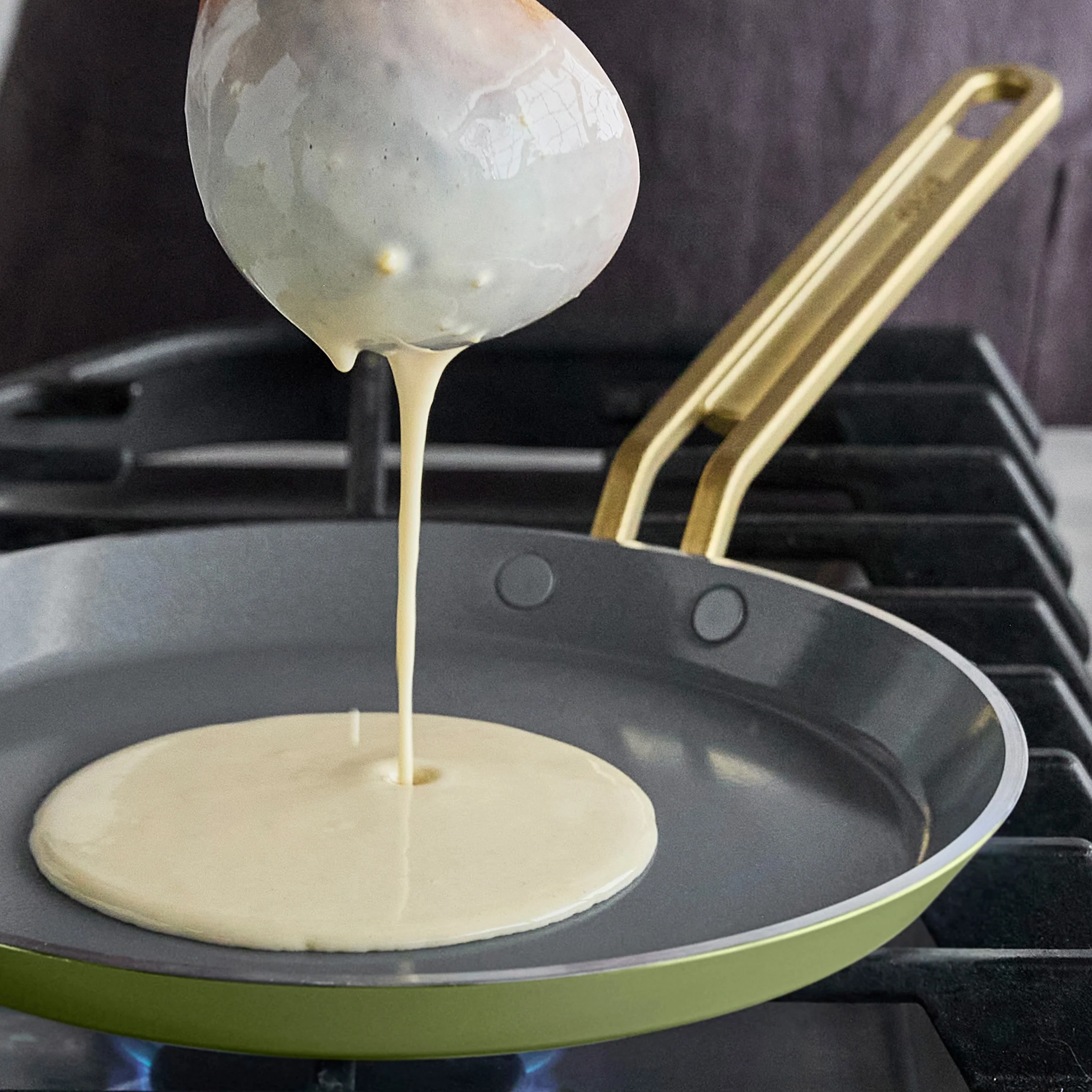 Stanley Tucci™ Ceramic Nonstick 10 Crepe and Omelette Pan | Tuscan Olive