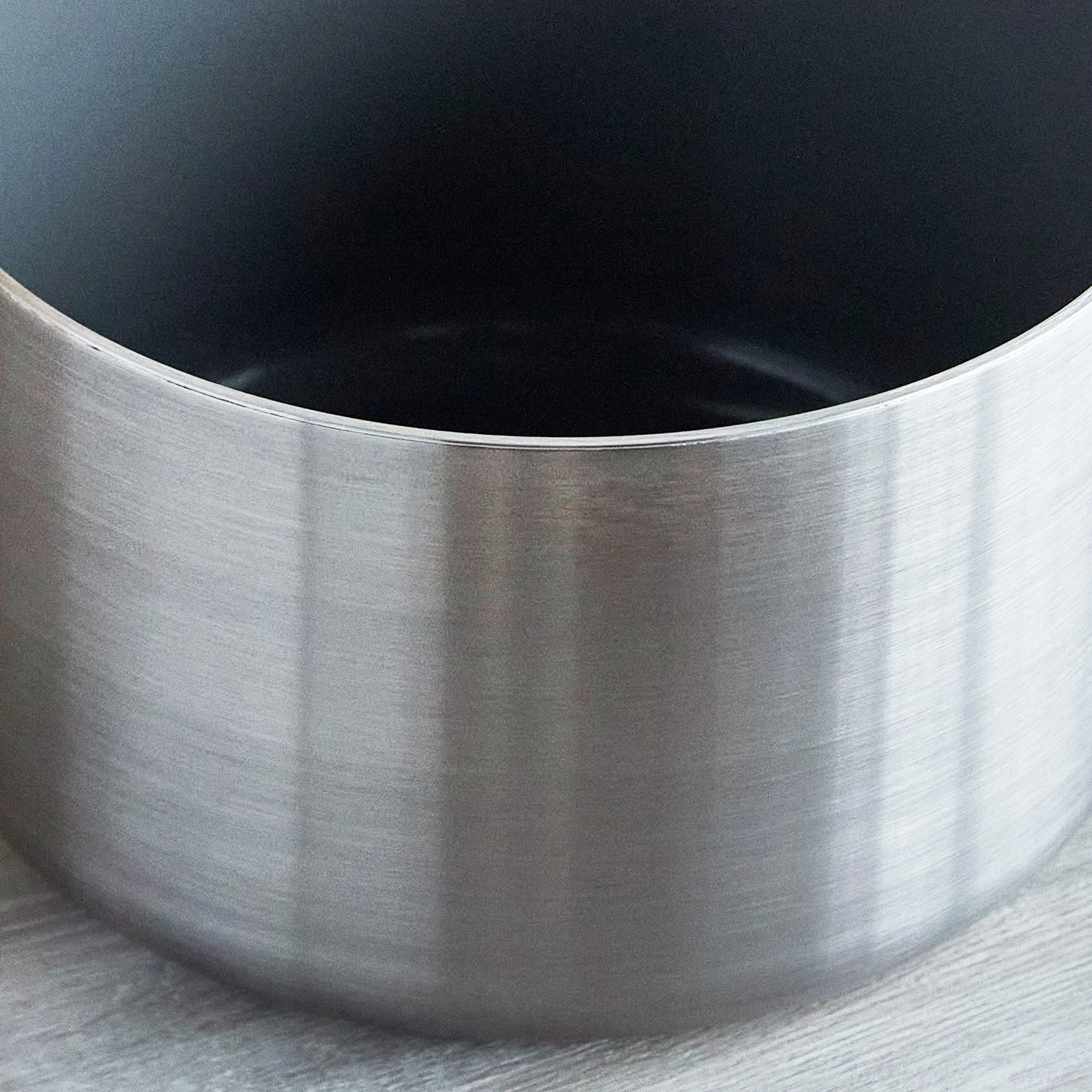 Stanley Tucci™ Stainless Steel Ceramic Nonstick 4-Quart Saucepan with Lid | Champagne Handles