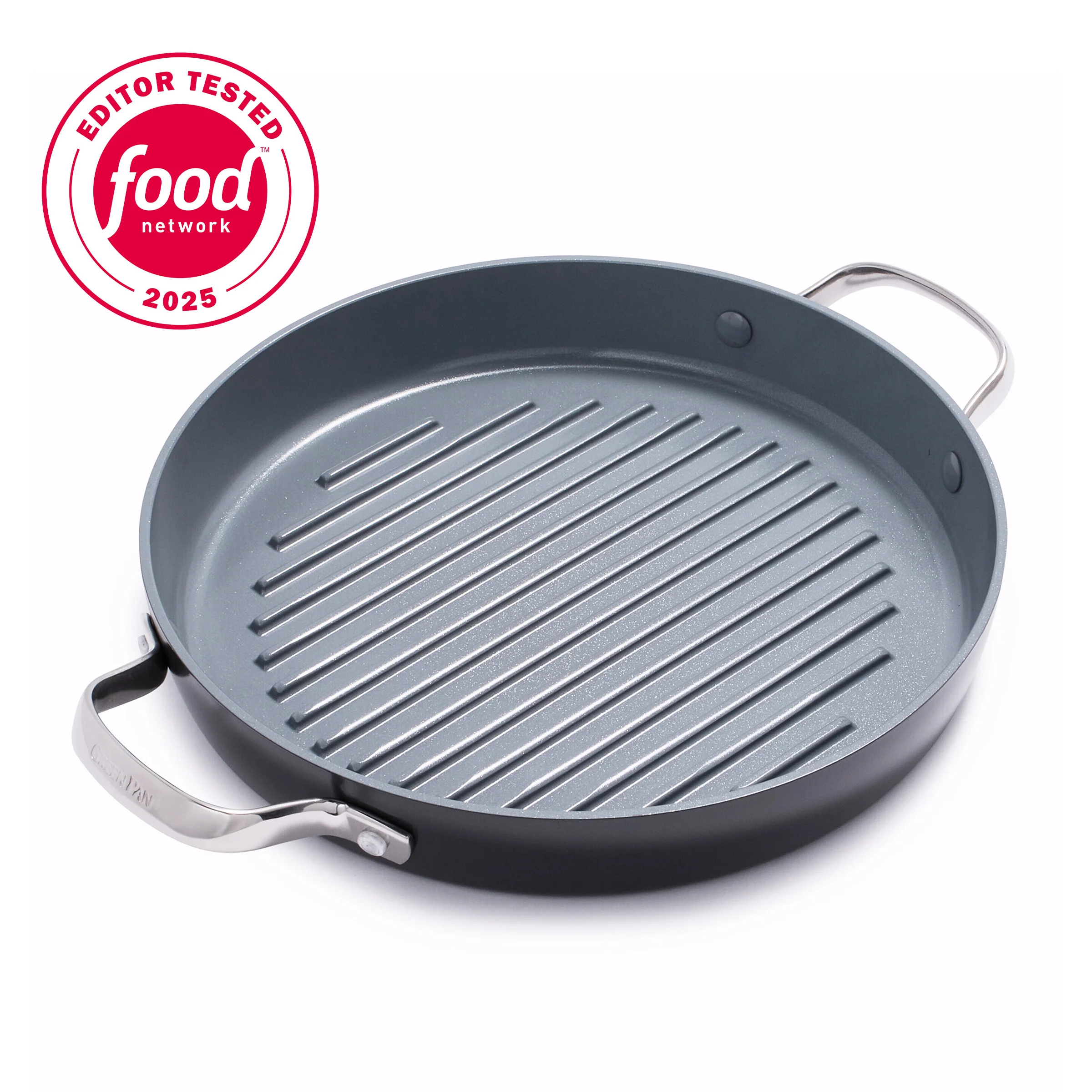 Valencia Pro Ceramic Nonstick 11 Round Grill Pan
